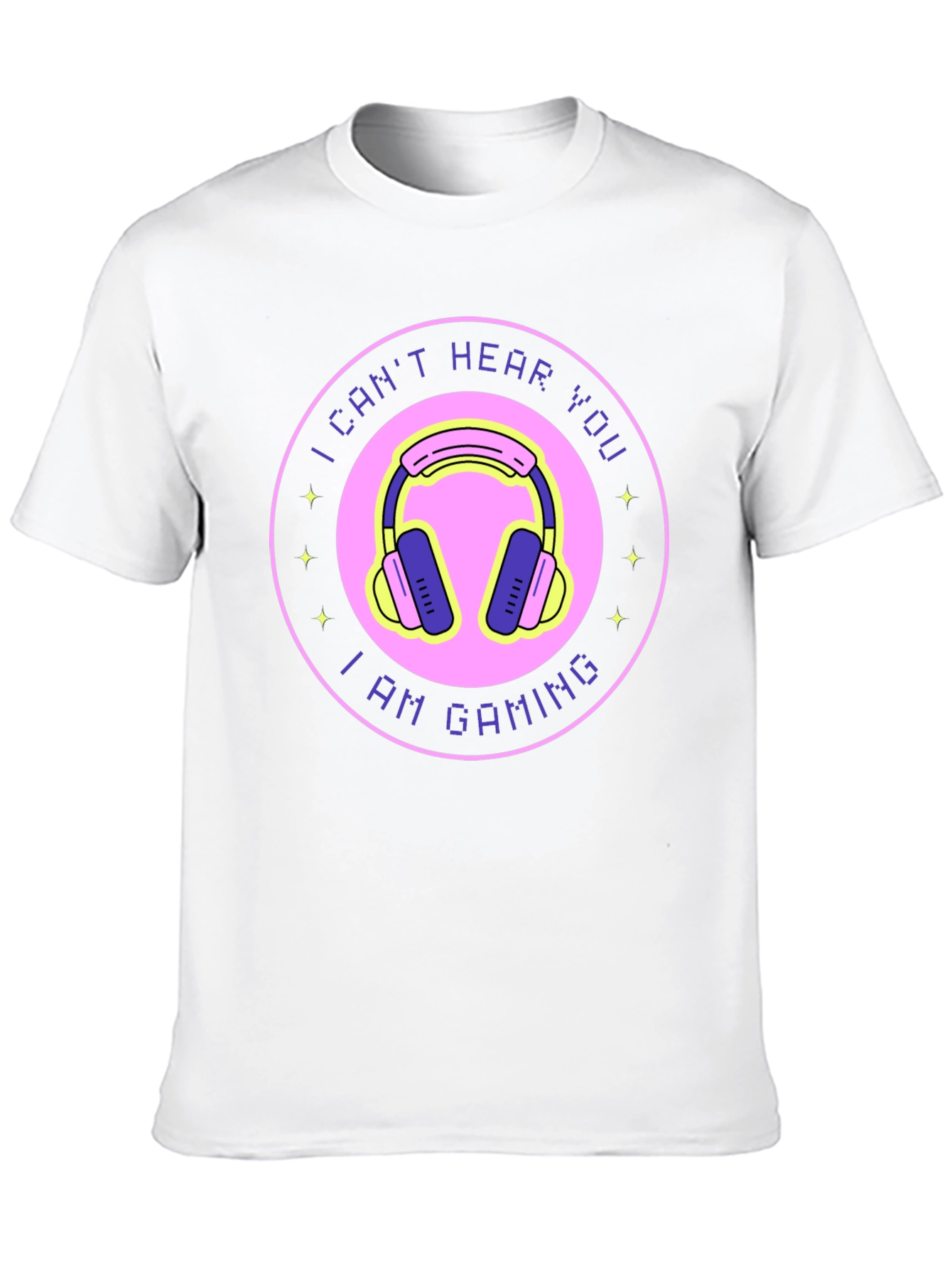 I Cant Hear You Im Gaming Black T-Shirt