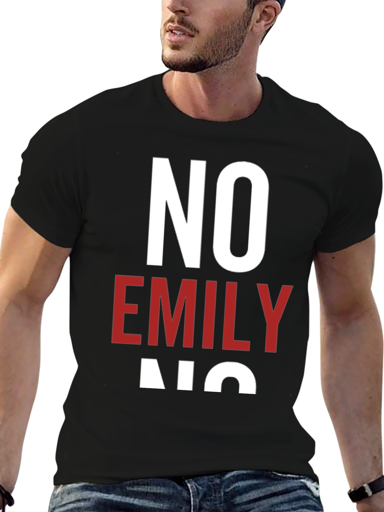 No Emily No T-Shirt - Unisex Cotton Tee