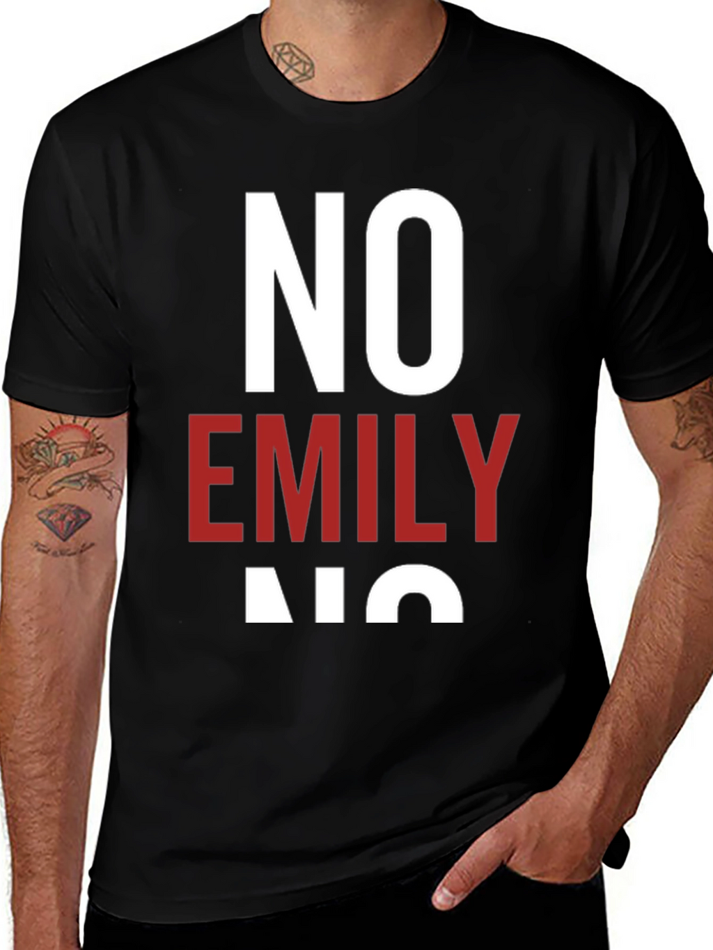 No Emily No T-Shirt - Unisex Cotton Tee