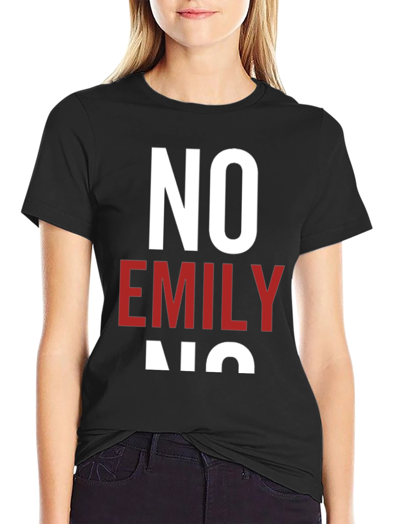 No Emily No T-Shirt - Unisex Cotton Tee