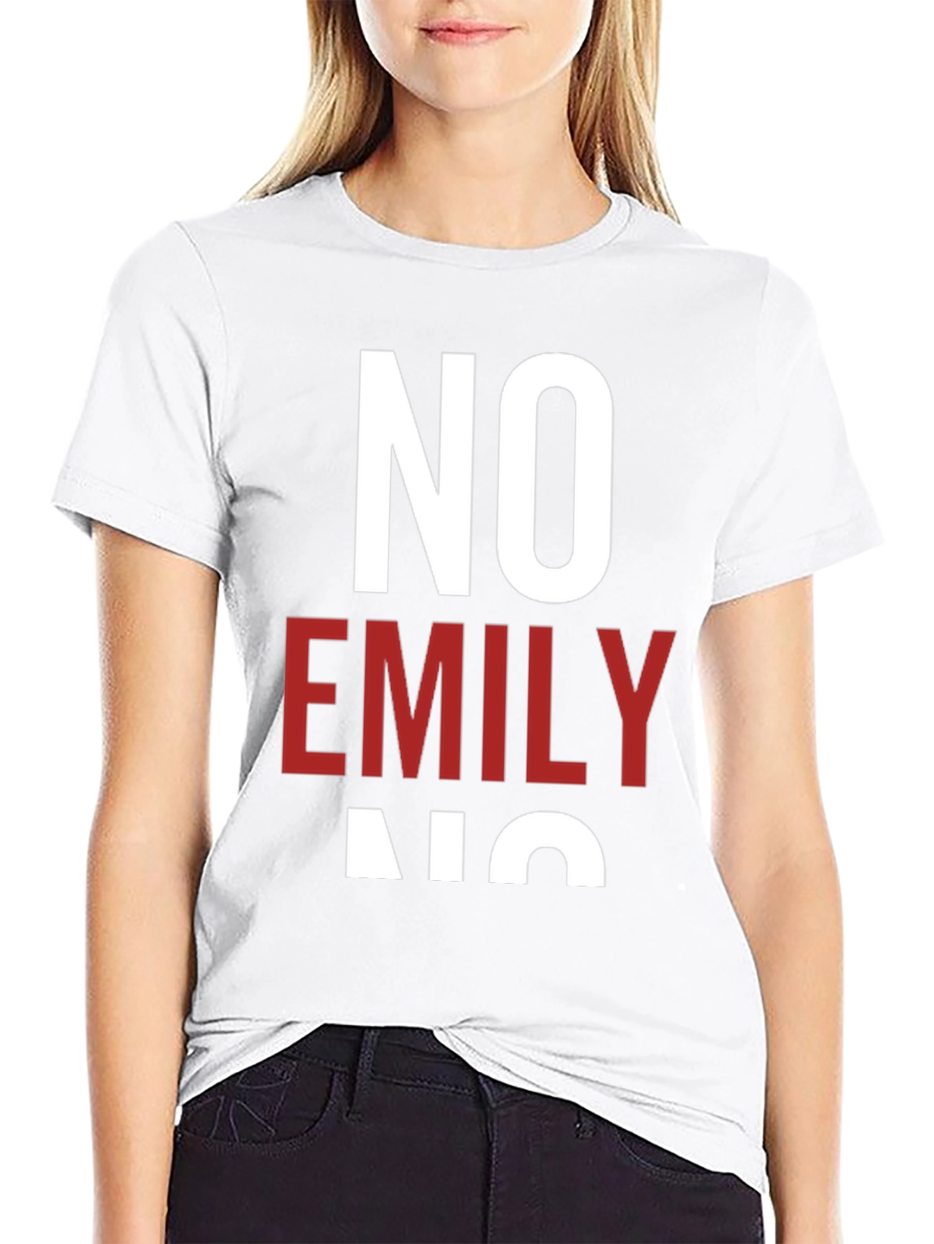 No Emily No T-Shirt - Unisex Cotton Tee