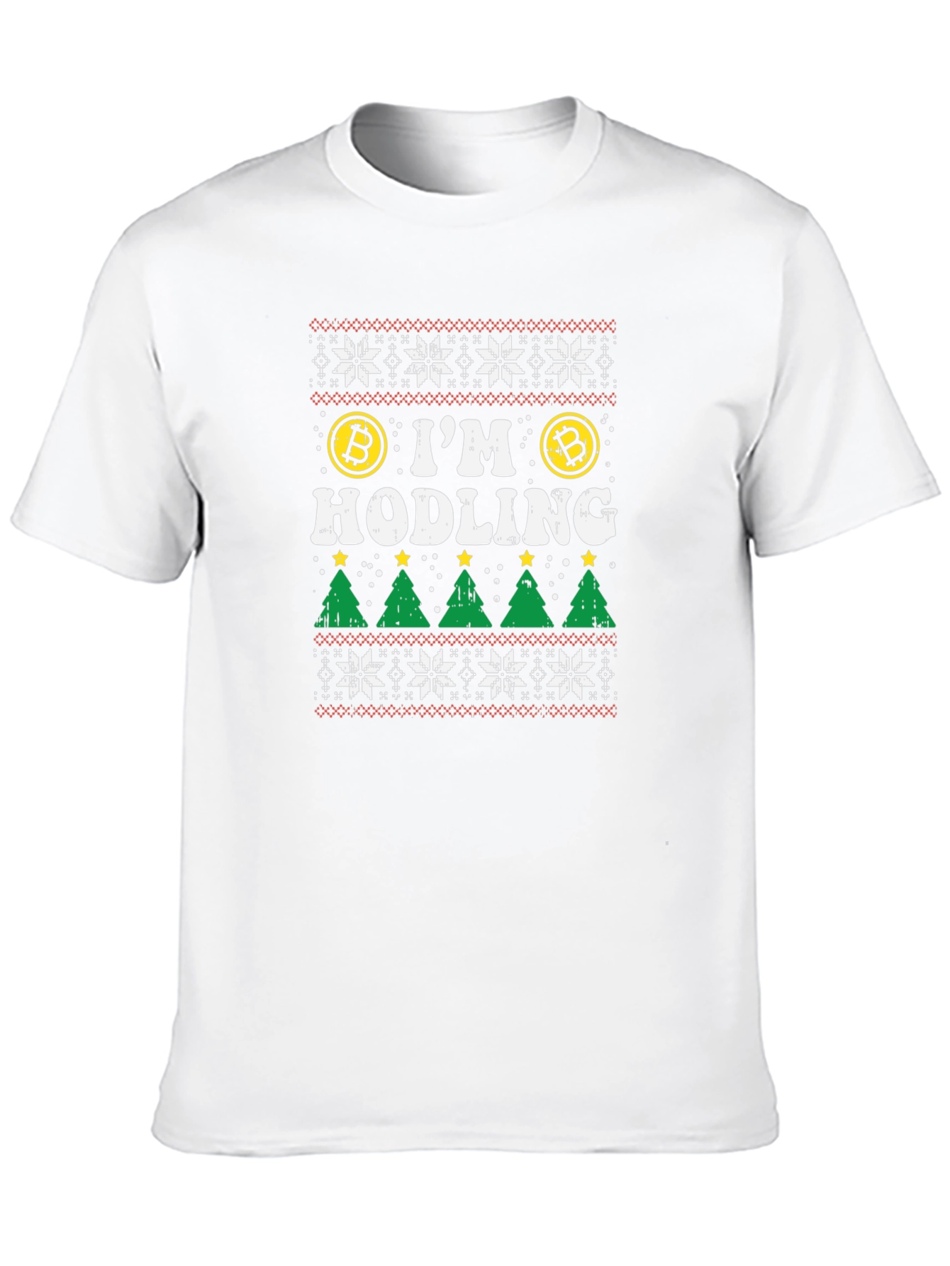 Bitcoin HODLing Ugly Christmas Sweater T-Shirt