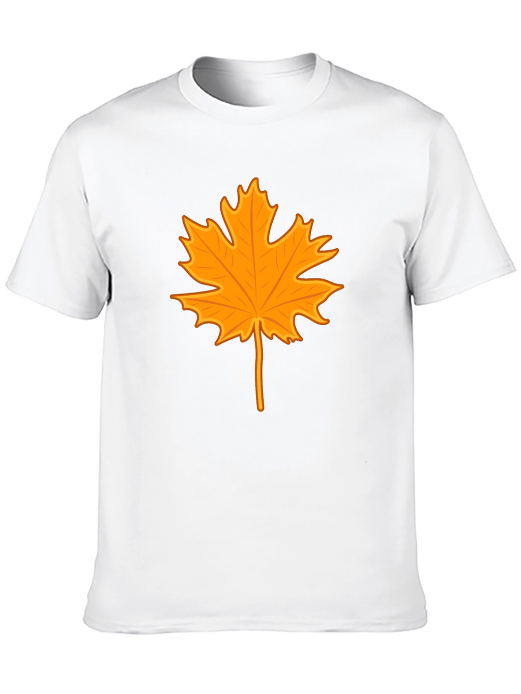 Autumn Leaf Graphic Tee - Stylish Black T-Shirt