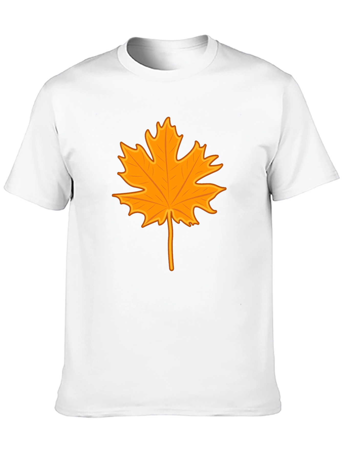 Autumn Leaf Graphic Tee - Stylish Black T-Shirt