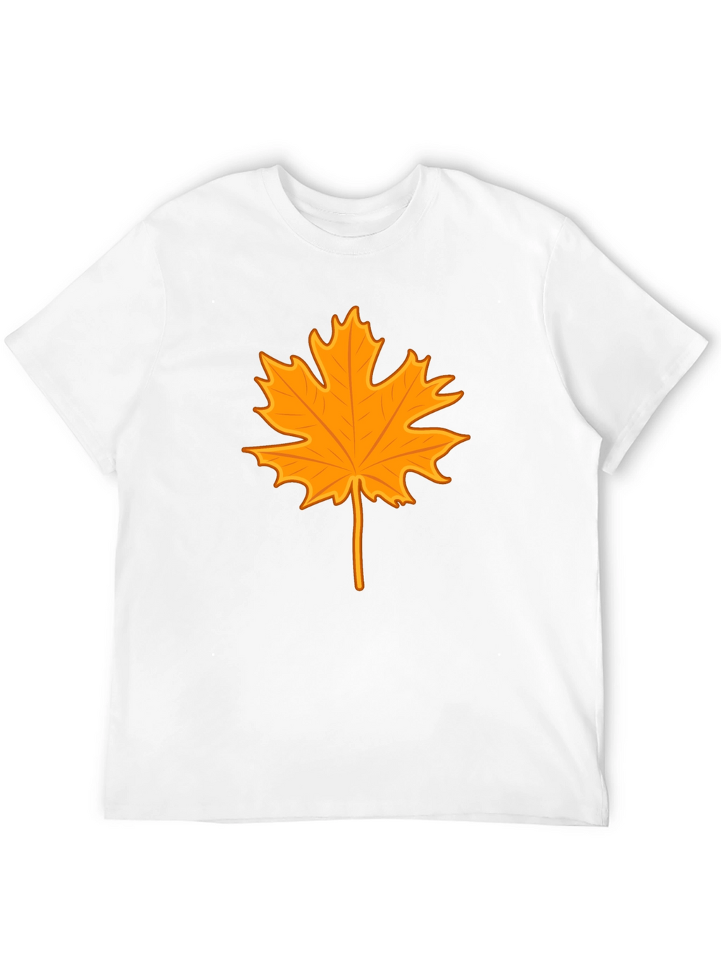Autumn Leaf Graphic Tee - Stylish Black T-Shirt