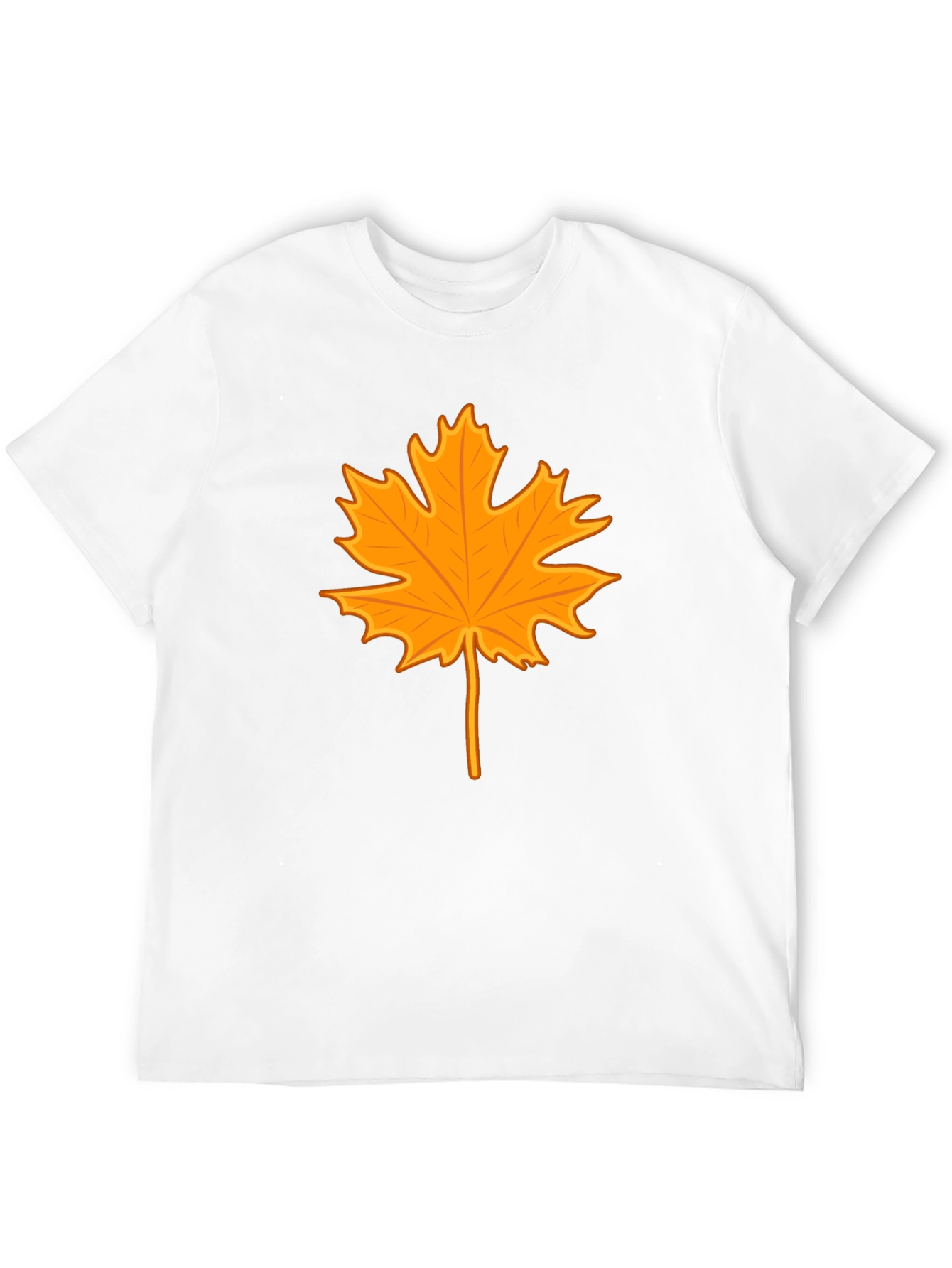 Autumn Leaf Graphic Tee - Stylish Black T-Shirt