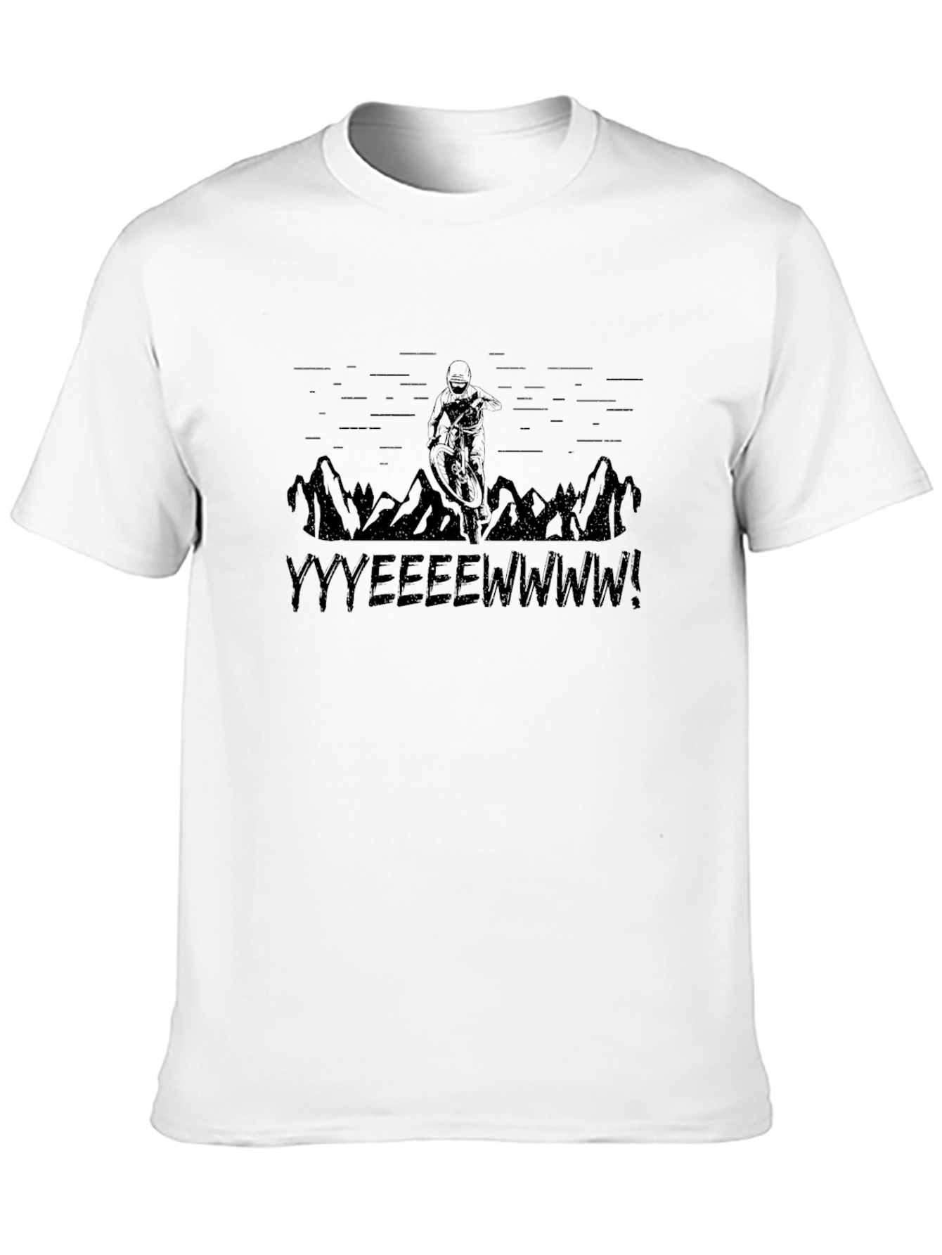YYYEEEWWWW! Mountain Biker Black T-Shirt