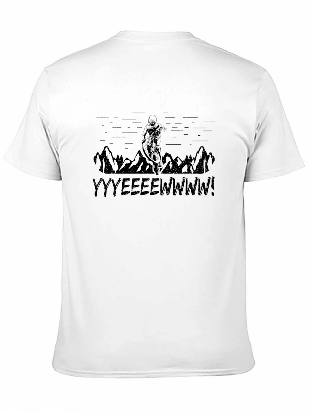YYYEEEWWWW! Mountain Biker Black T-Shirt