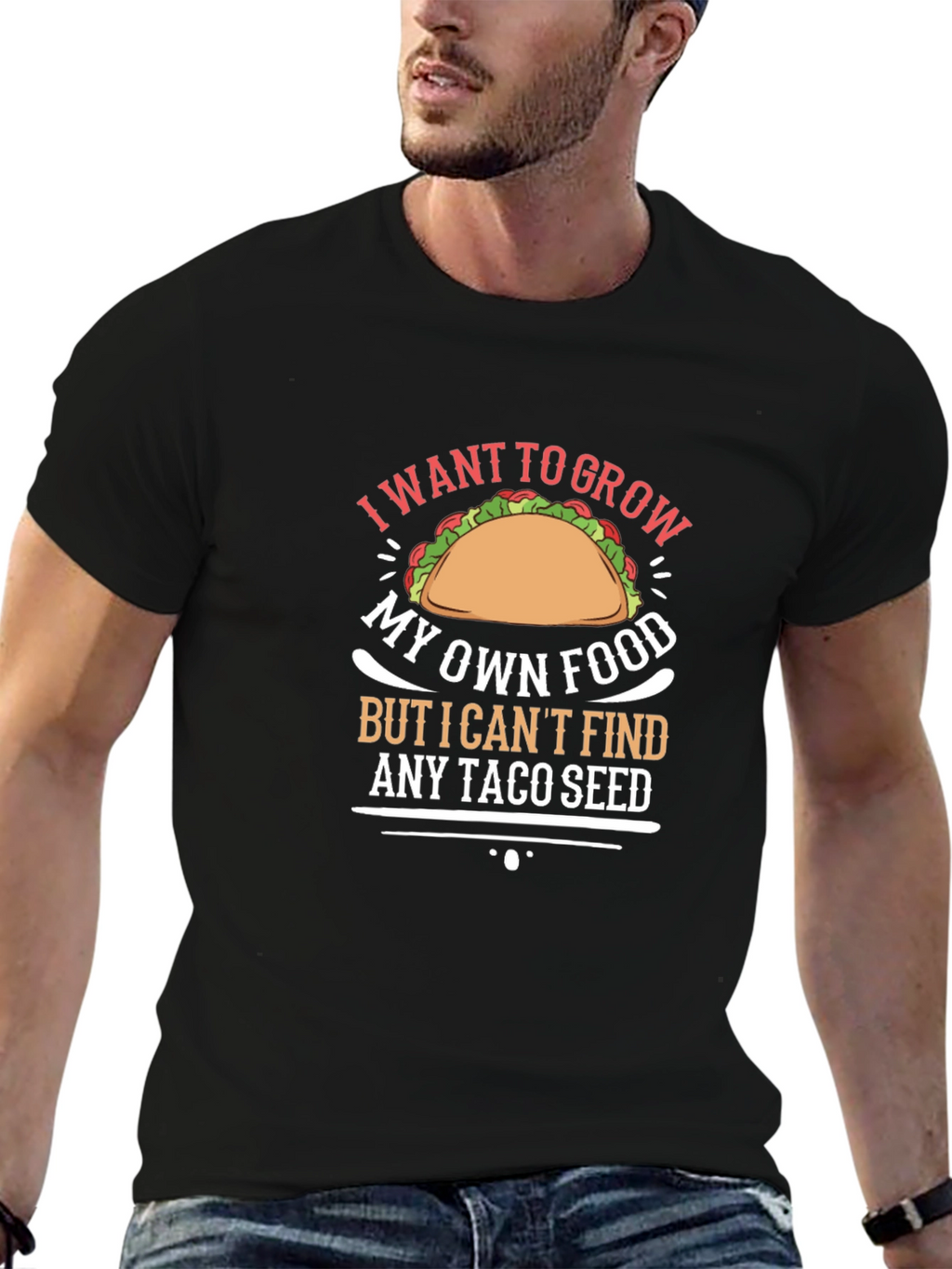Grow Own Food Taco Seed Graphic Tee