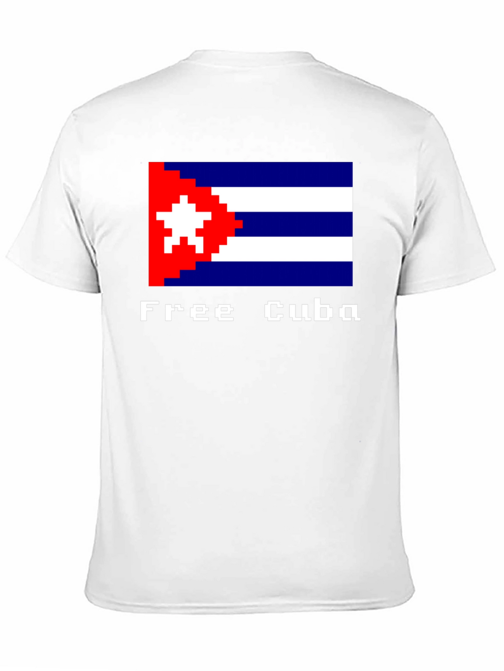 Free Cuba Pixel Art Flag T-Shirt