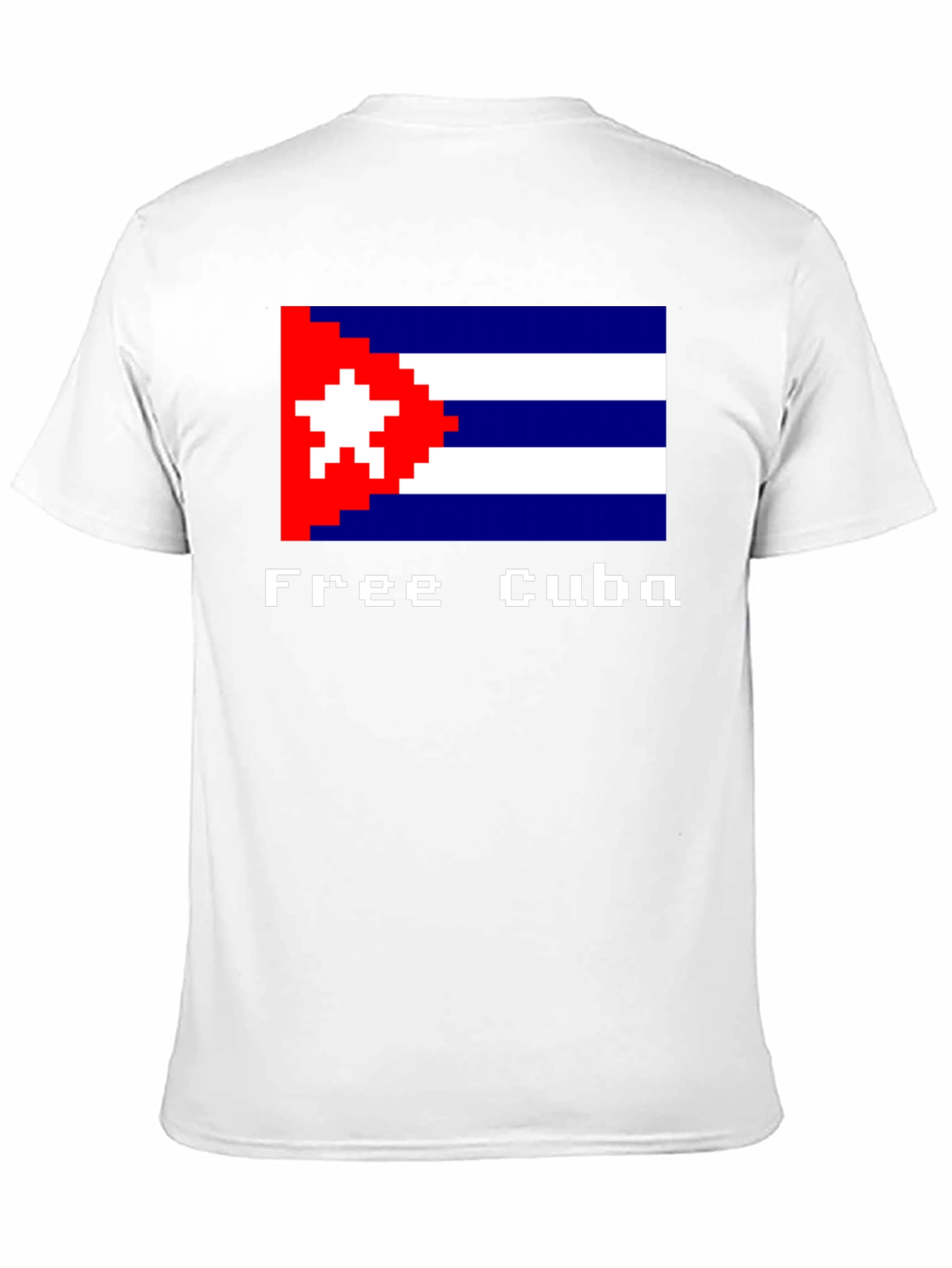 Free Cuba Pixel Art Flag T-Shirt