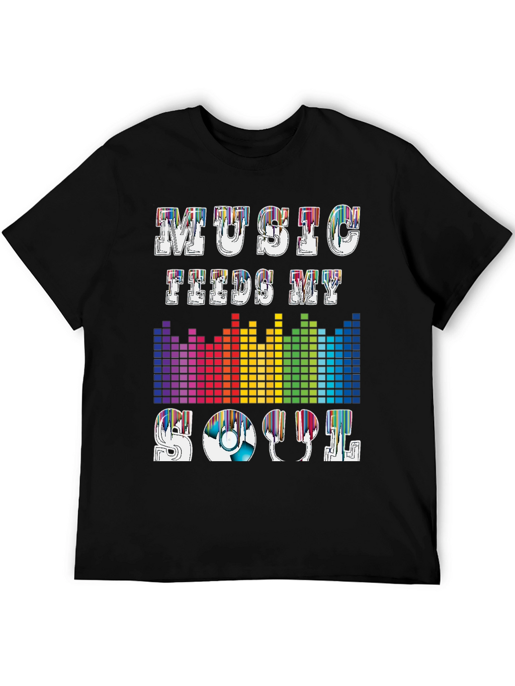 Music Feeds My Soul Graphic T-Shirt