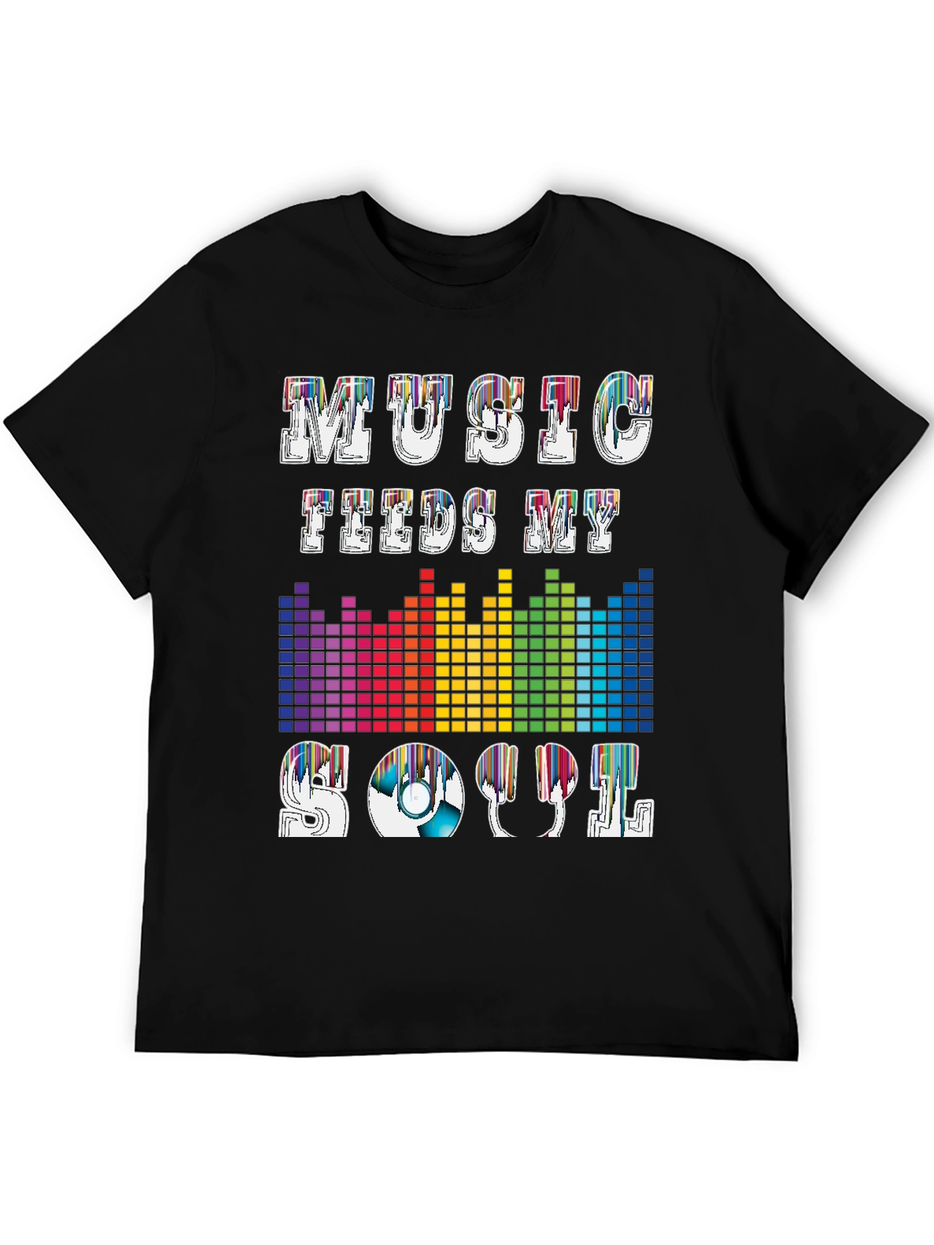 Music Feeds My Soul Graphic T-Shirt
