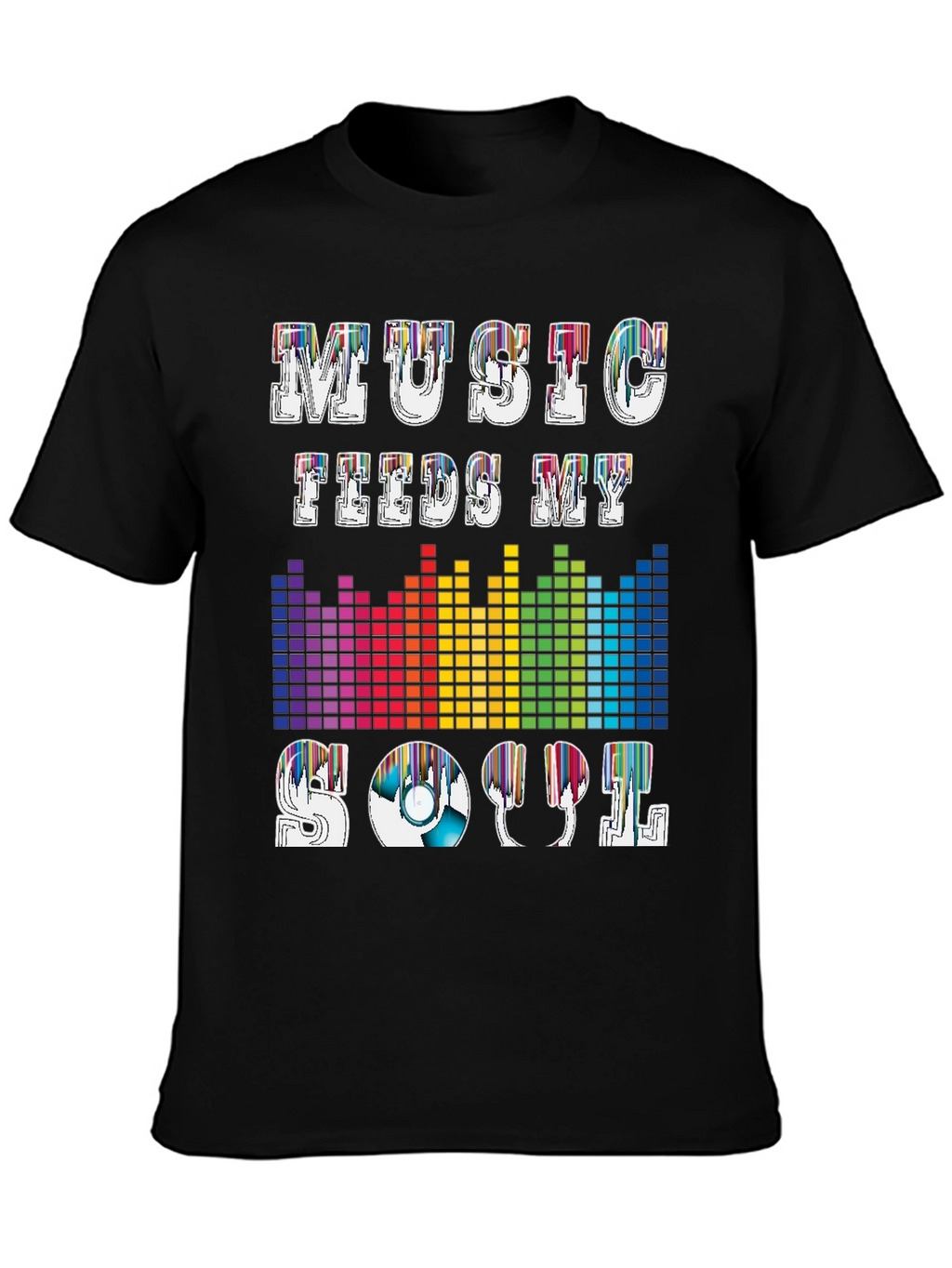 Music Feeds My Soul Graphic T-Shirt