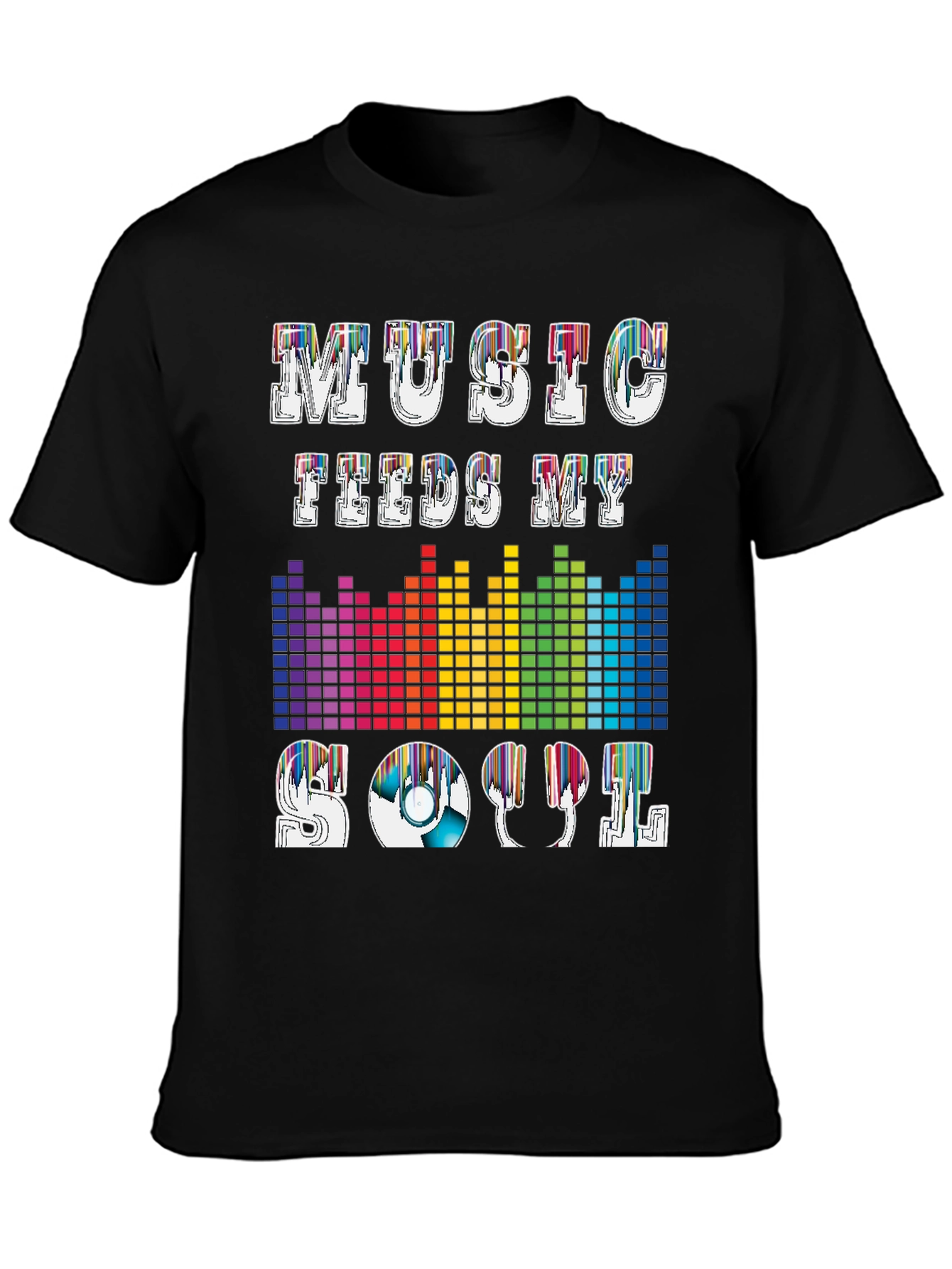 Music Feeds My Soul Graphic T-Shirt