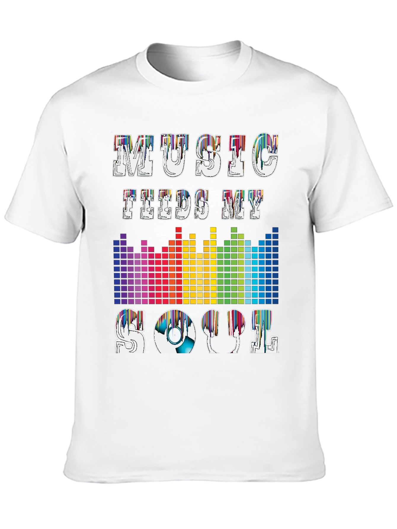Music Feeds My Soul Graphic T-Shirt