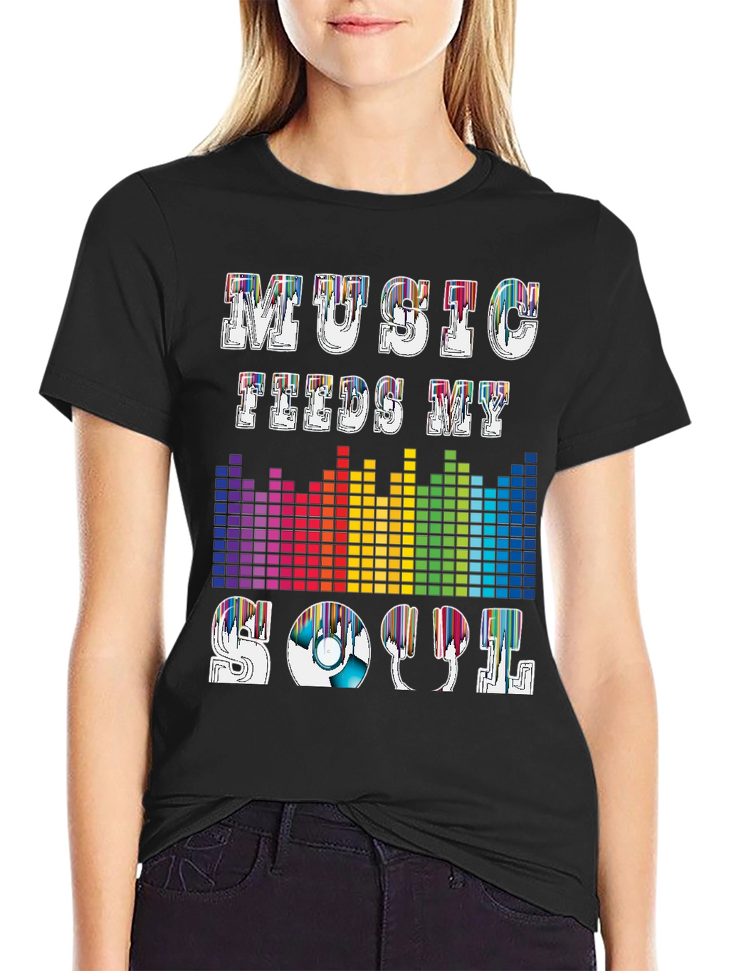 Music Feeds My Soul Graphic T-Shirt
