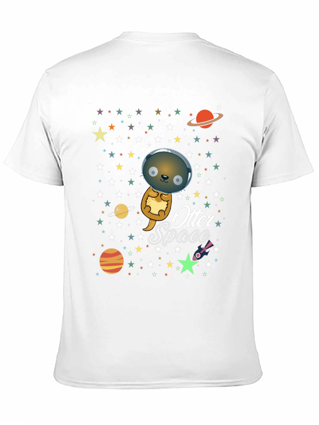 Otter Space T-Shirt - Cute Cartoon Graphic Tee