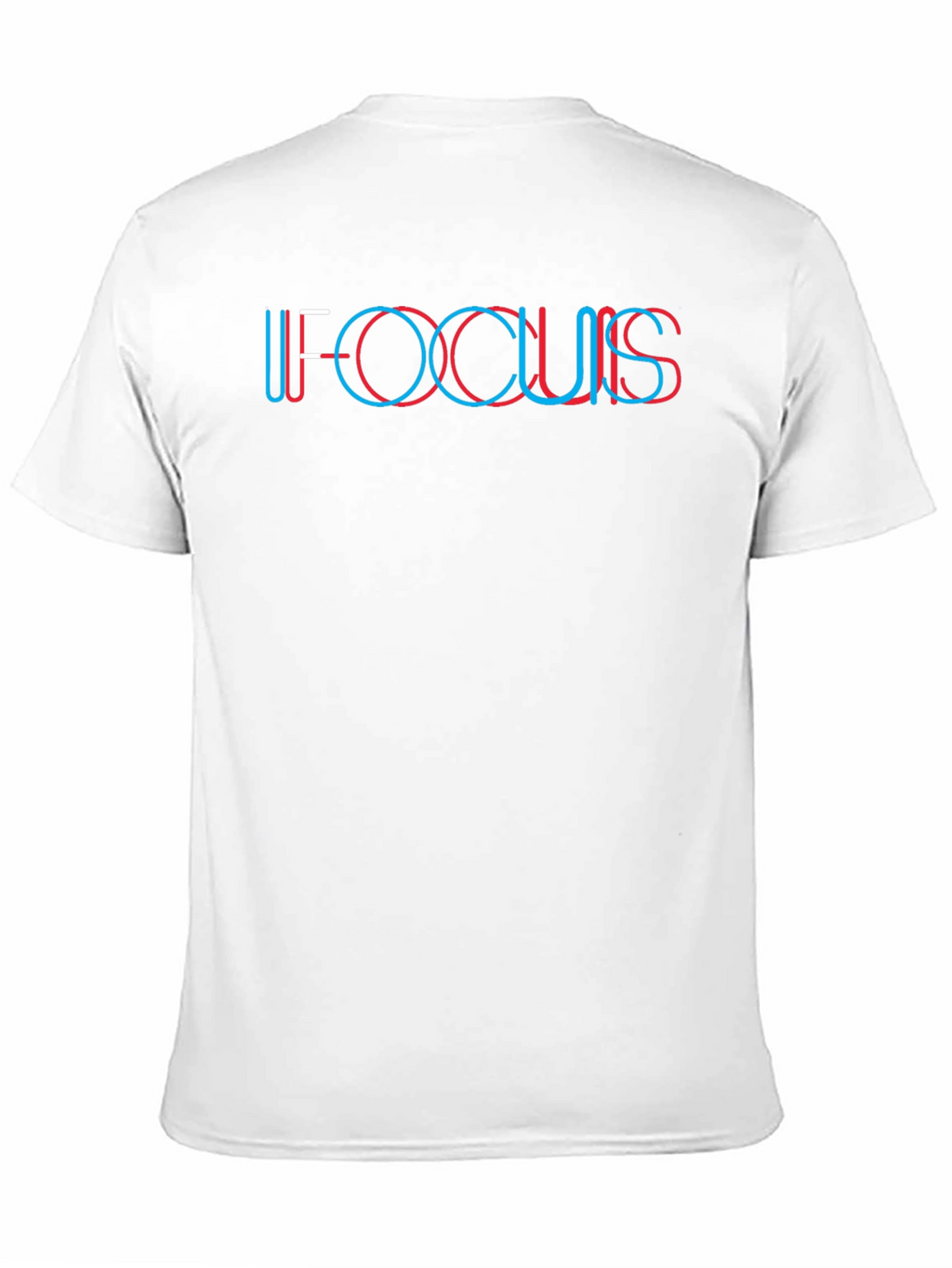 Focus Graphic Tee - Retro 3D Design