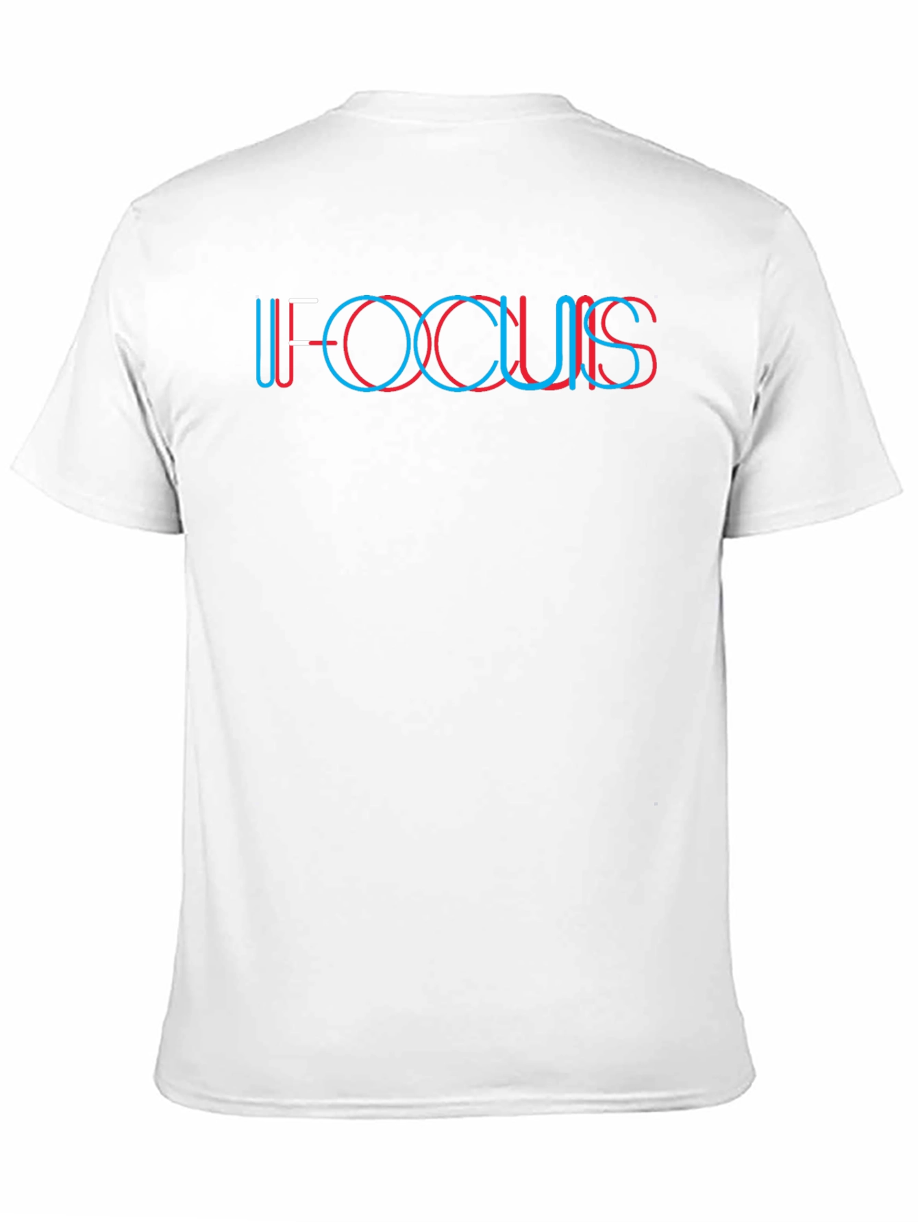 Focus Graphic Tee - Retro 3D Design