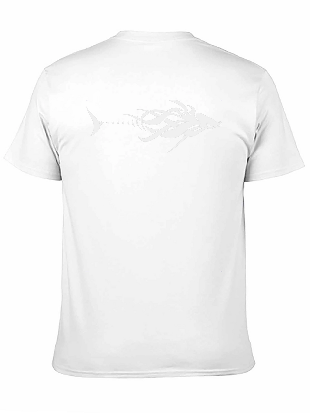 Tribal Fishbone Graphic Tee - Black
