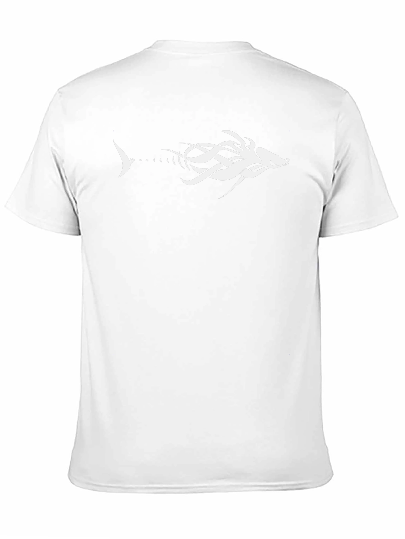 Tribal Fishbone Graphic Tee - Black