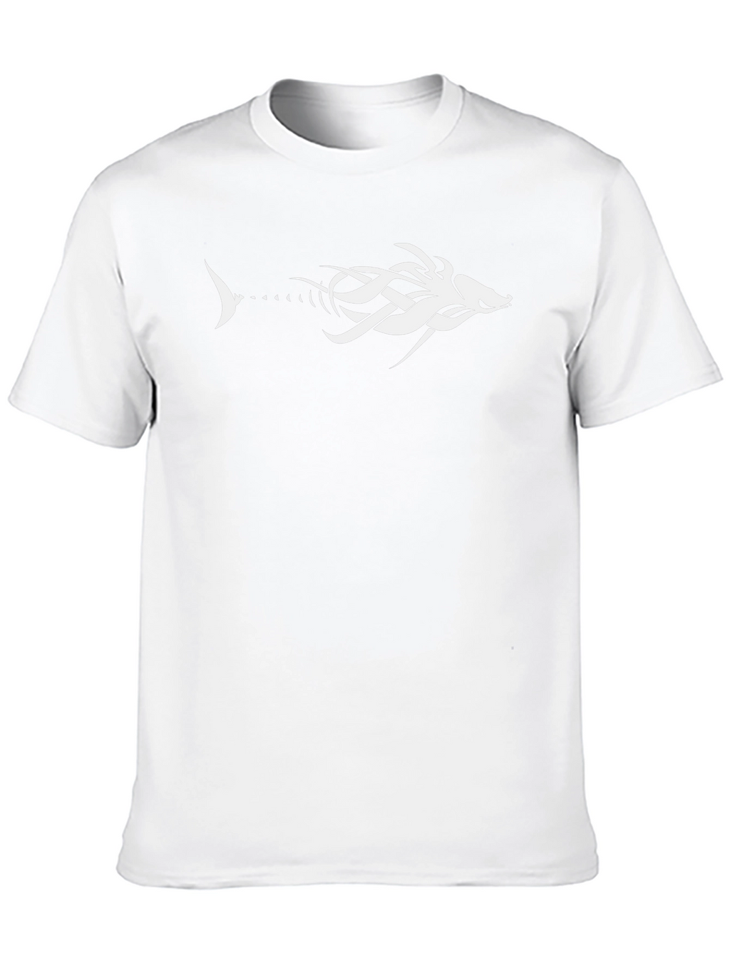 Tribal Fishbone Graphic Tee - Black