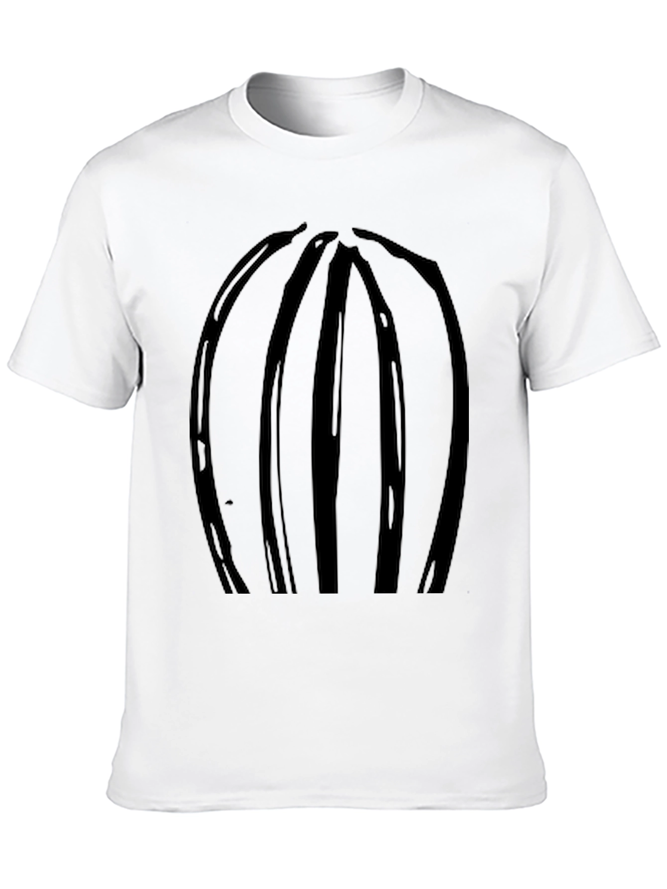 Abstract Stripe Black T-Shirt - Modern Casual Wear