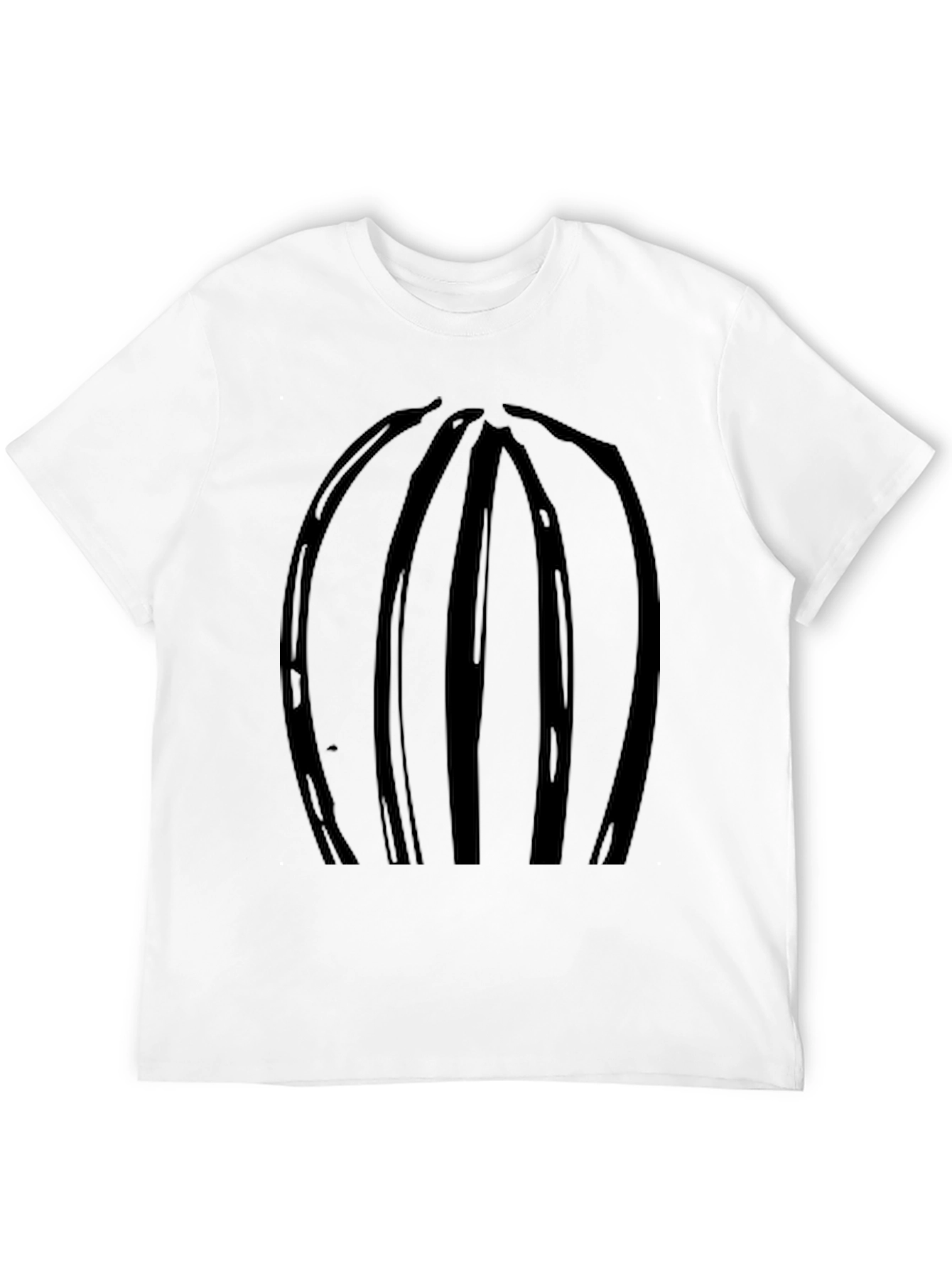 Abstract Stripe Black T-Shirt - Modern Casual Wear