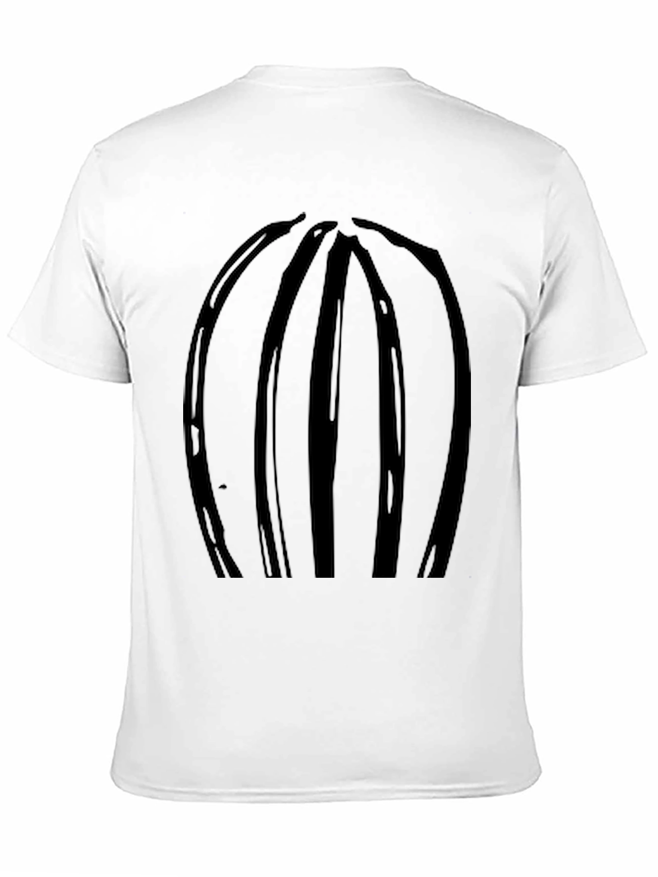 Abstract Stripe Black T-Shirt - Modern Casual Wear