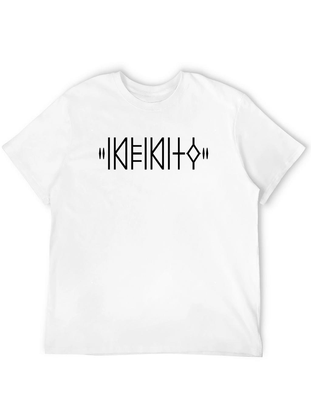 Minimalist Black T-Shirt with Abstract Design