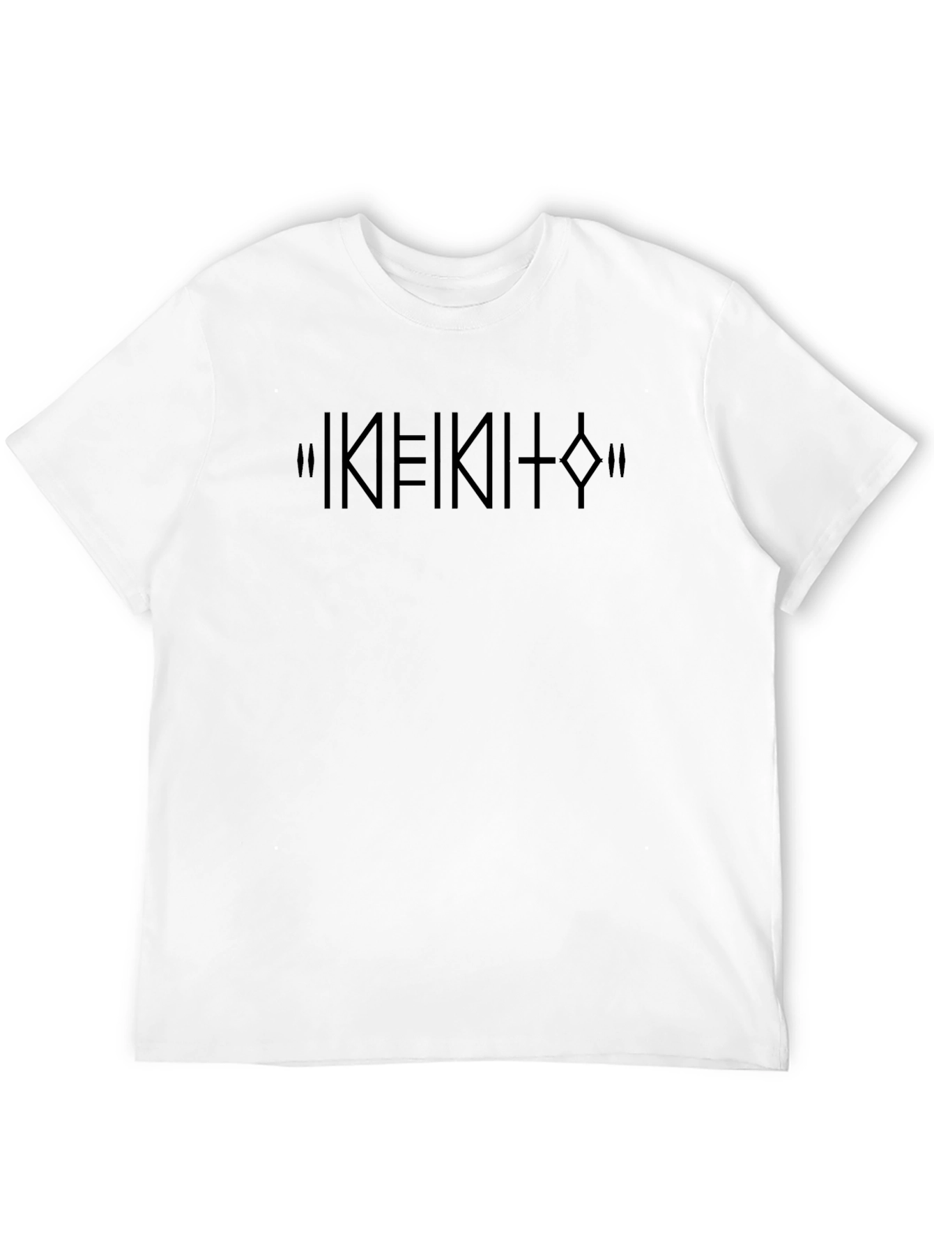 Minimalist Black T-Shirt with Abstract Design