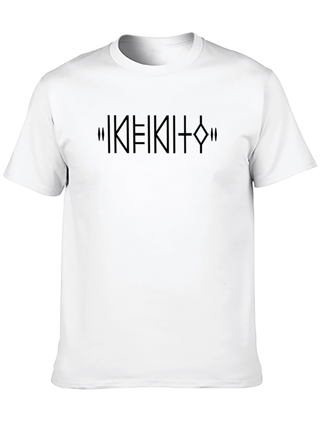 Minimalist Black T-Shirt with Abstract Design