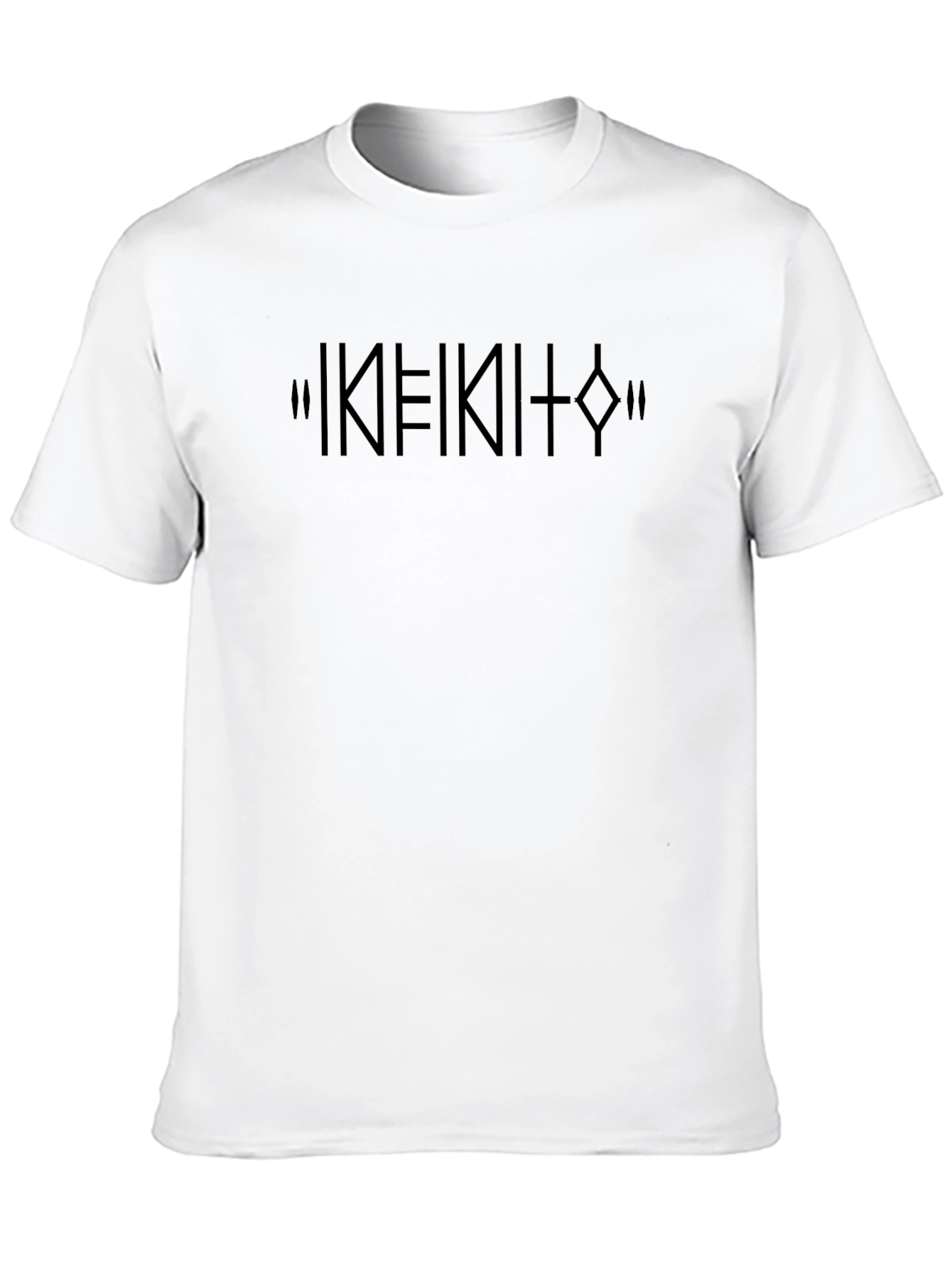 Minimalist Black T-Shirt with Abstract Design