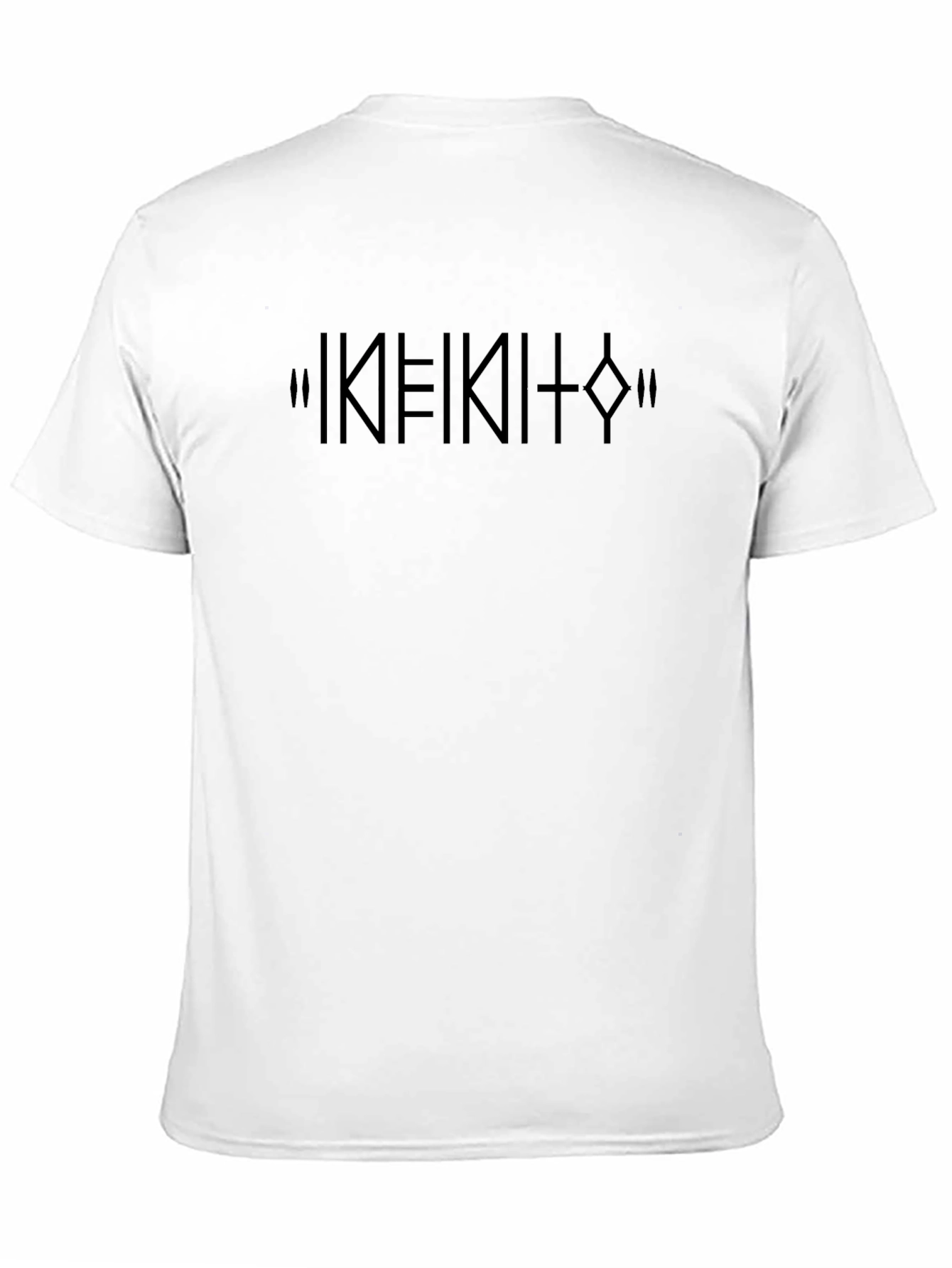 Minimalist Black T-Shirt with Abstract Design