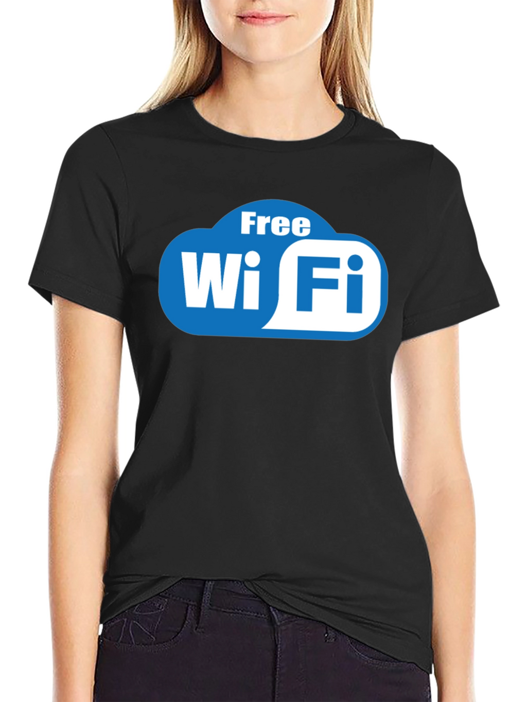 Free Wi-Fi Graphic Tee - Modern Comfort