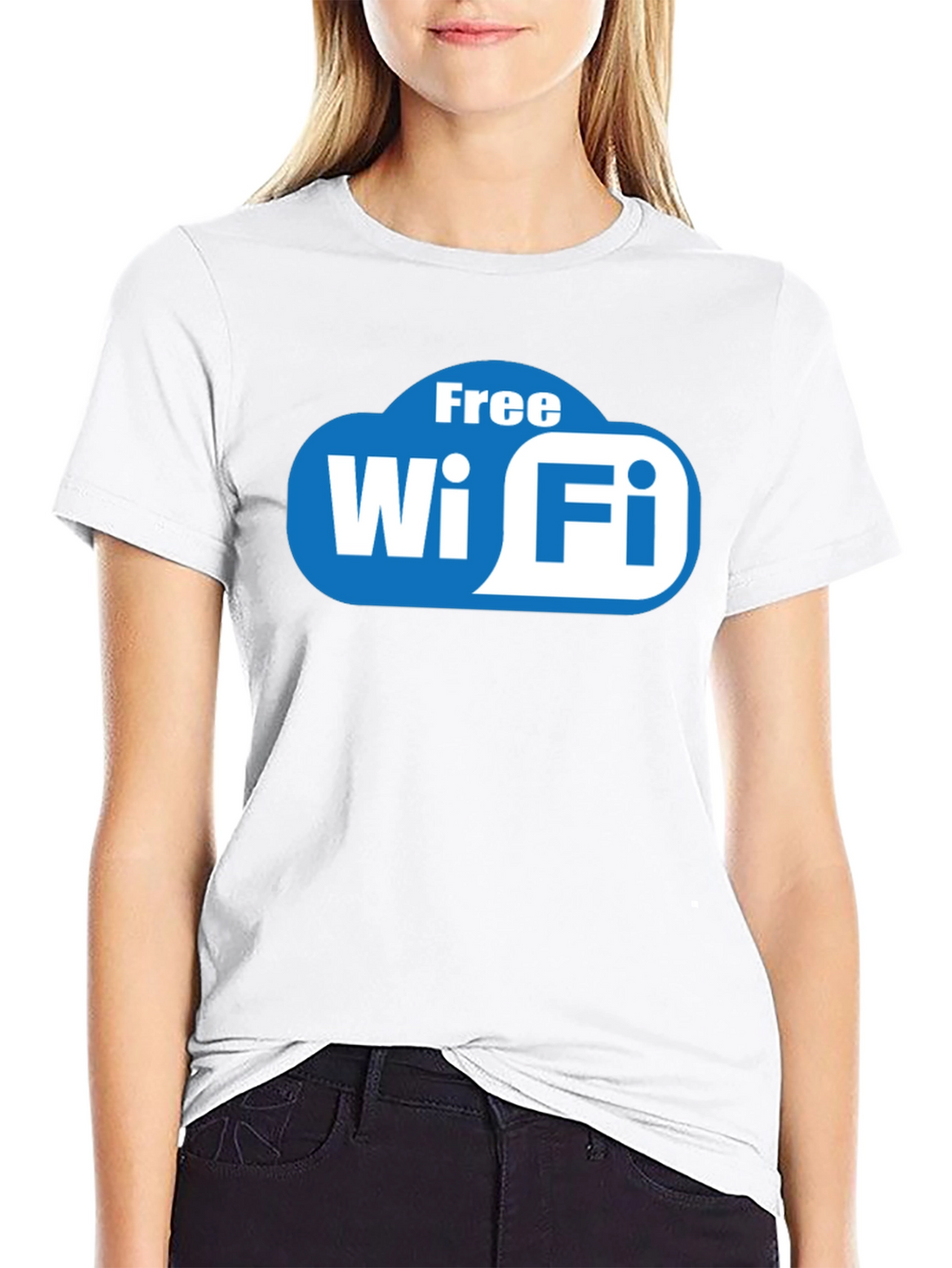 Free Wi-Fi Graphic Tee - Modern Comfort