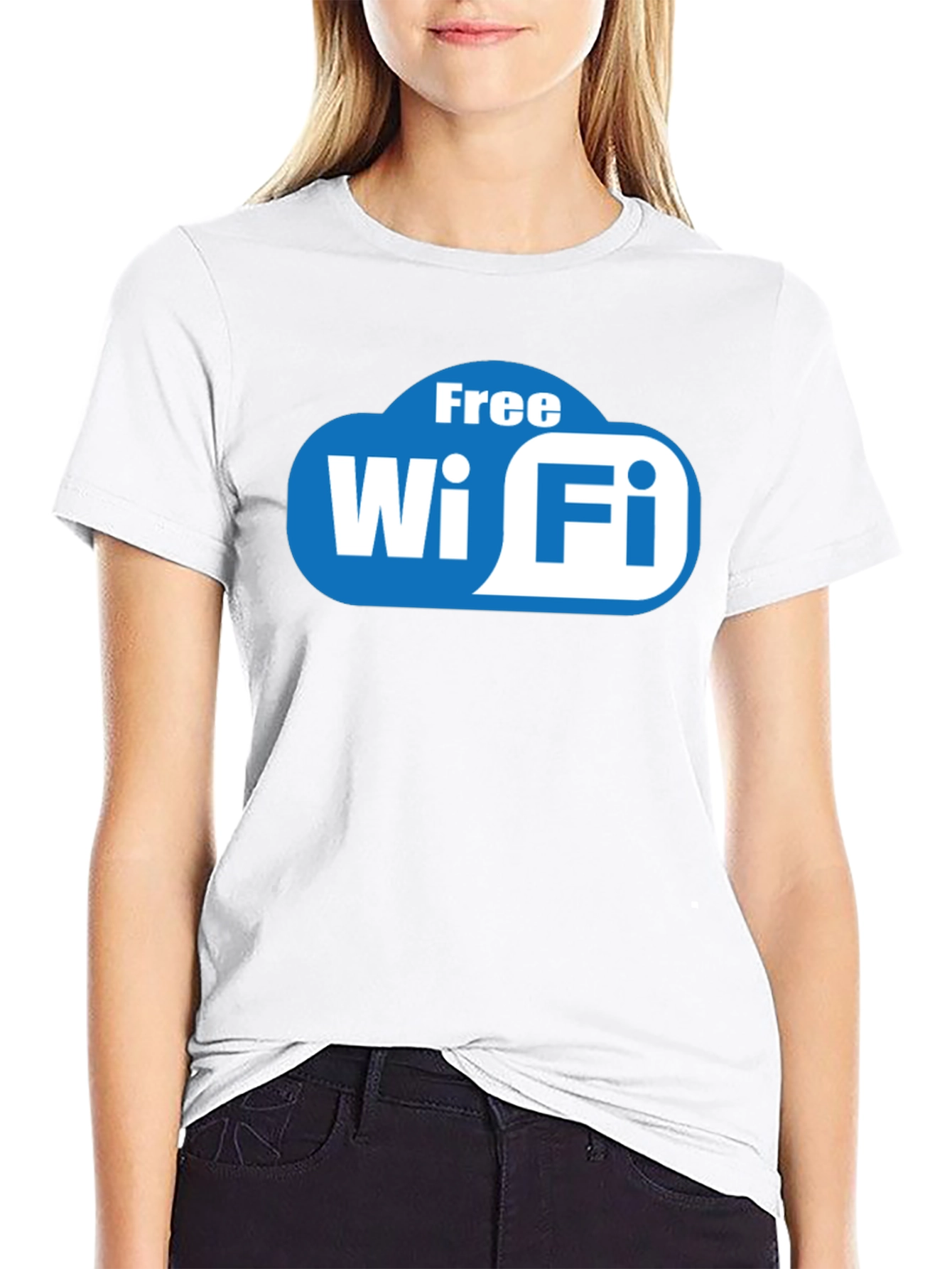 Free Wi-Fi Graphic Tee - Modern Comfort
