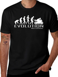 Evolution Motorbike T-Shirt - Humorous Design