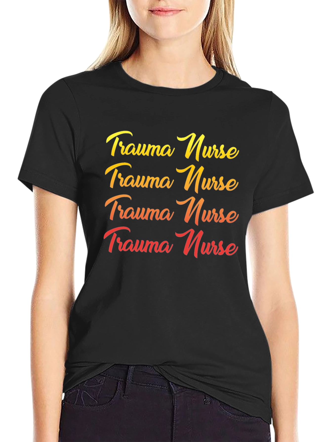 Trauma Nurse Black T-Shirt