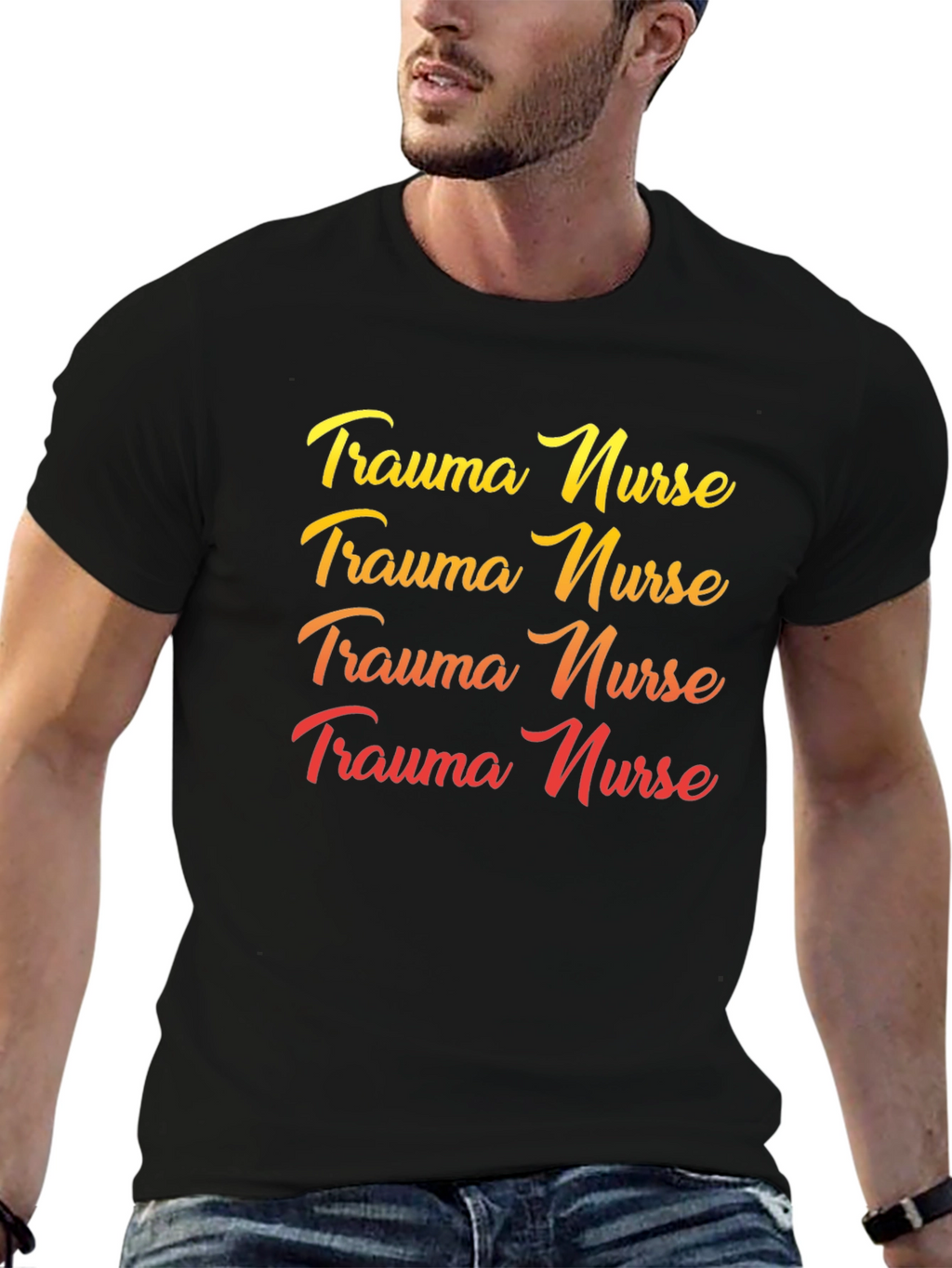 Trauma Nurse Black T-Shirt