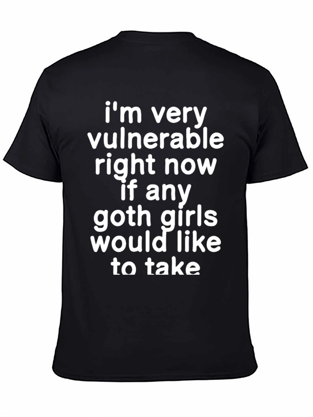 Vulnerable Goth Girls T-Shirt - Black Cotton Graphic Tee