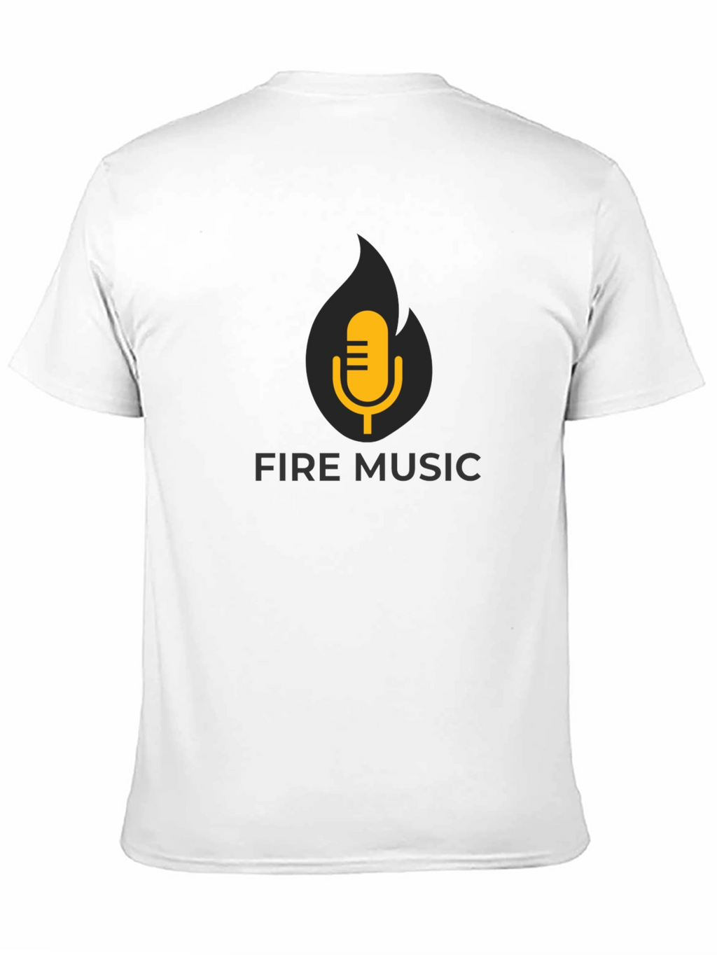 Fire Music Black T-Shirt: Hot Sound!