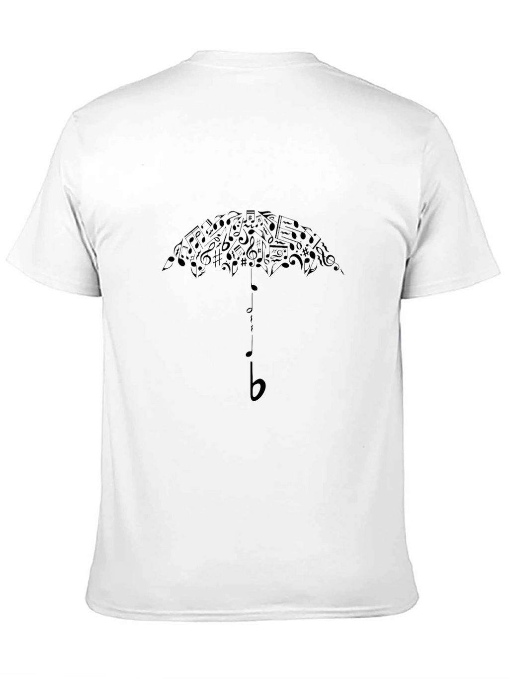 Music Notes Umbrella Graphic T-Shirt