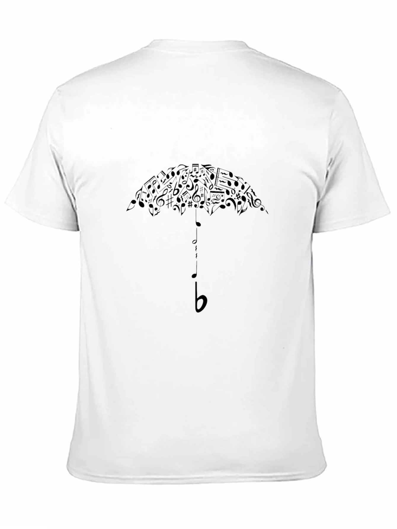 Music Notes Umbrella Graphic T-Shirt