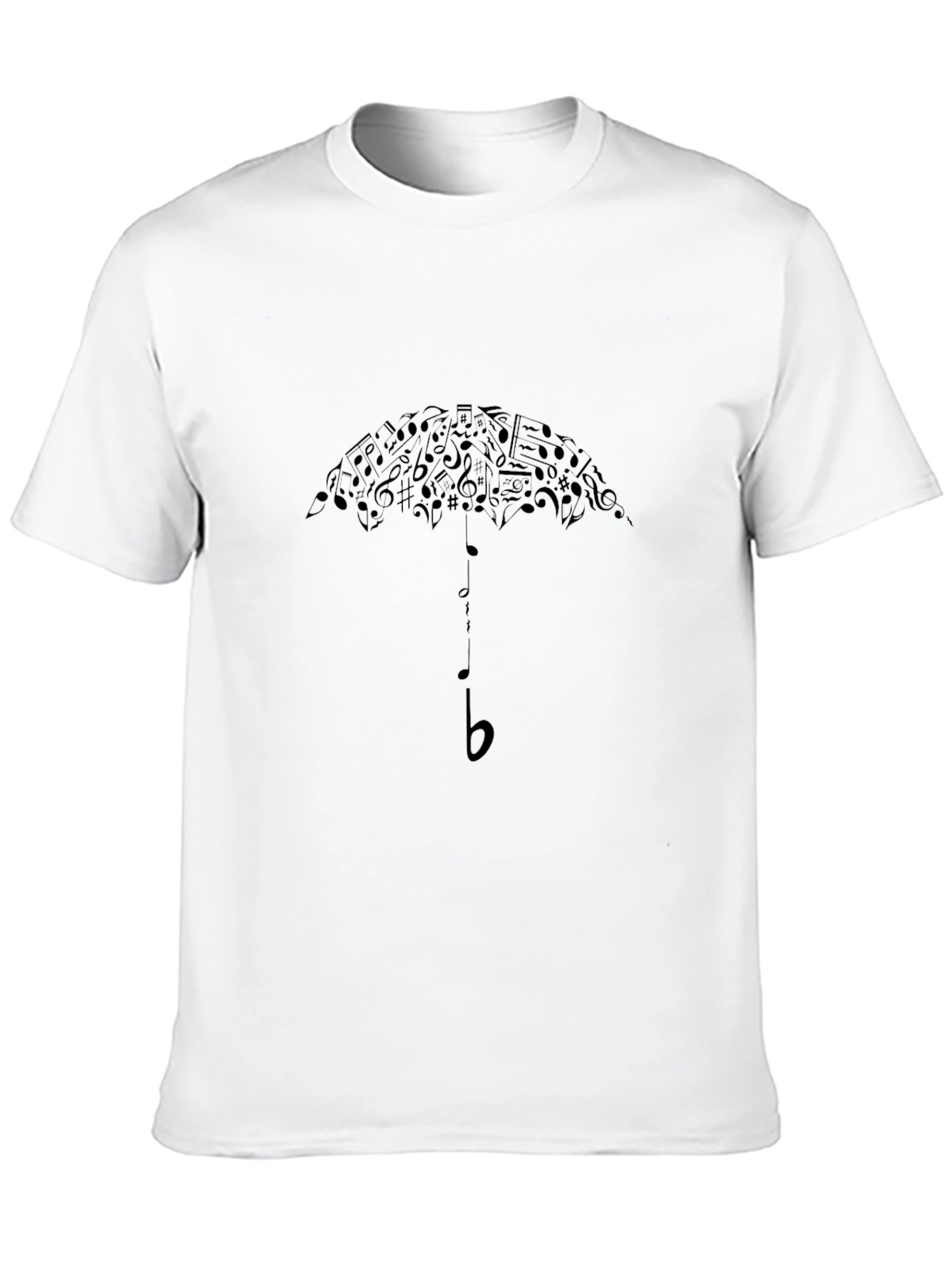 Music Notes Umbrella Graphic T-Shirt