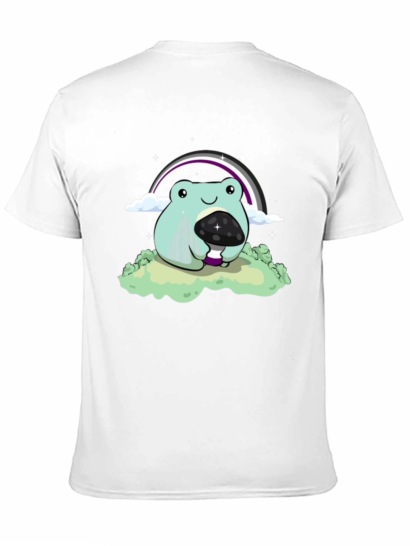 Frog & Mushroom T-Shirt - Ace Pride Design