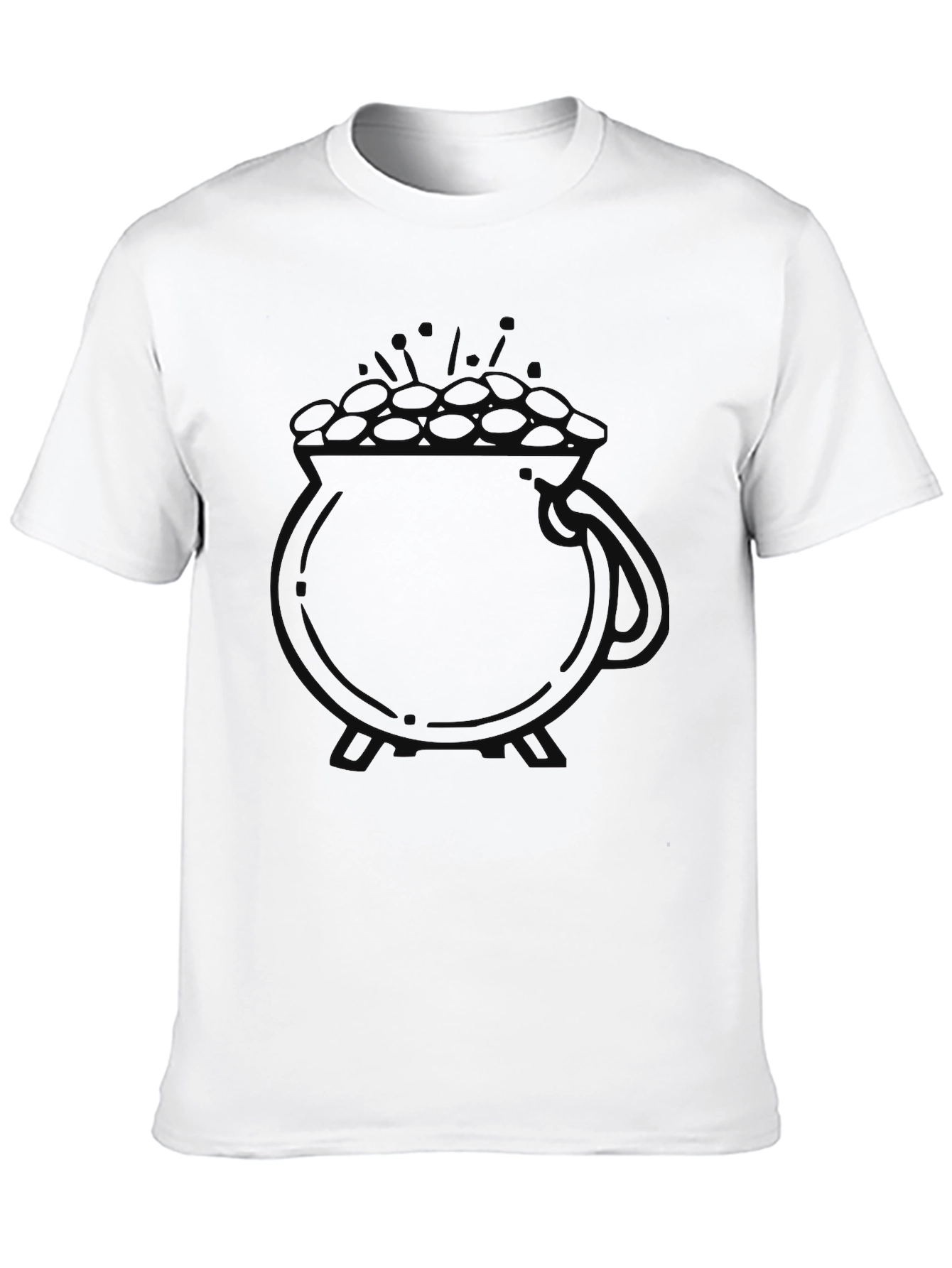 Lucky Black Pot of Gold T-Shirt