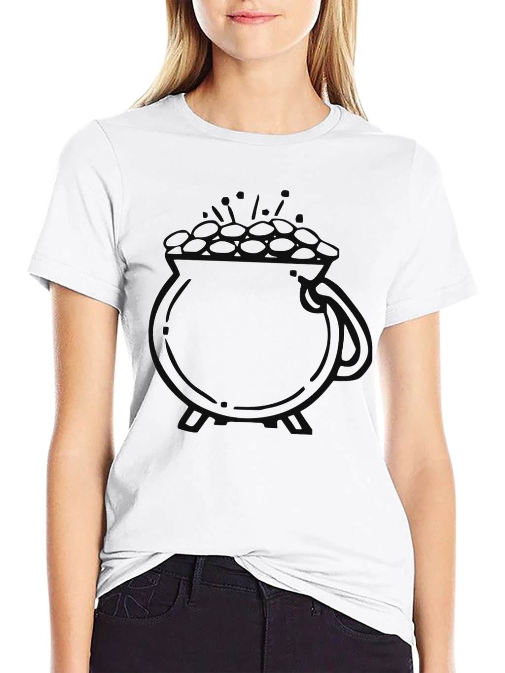 Lucky Black Pot of Gold T-Shirt