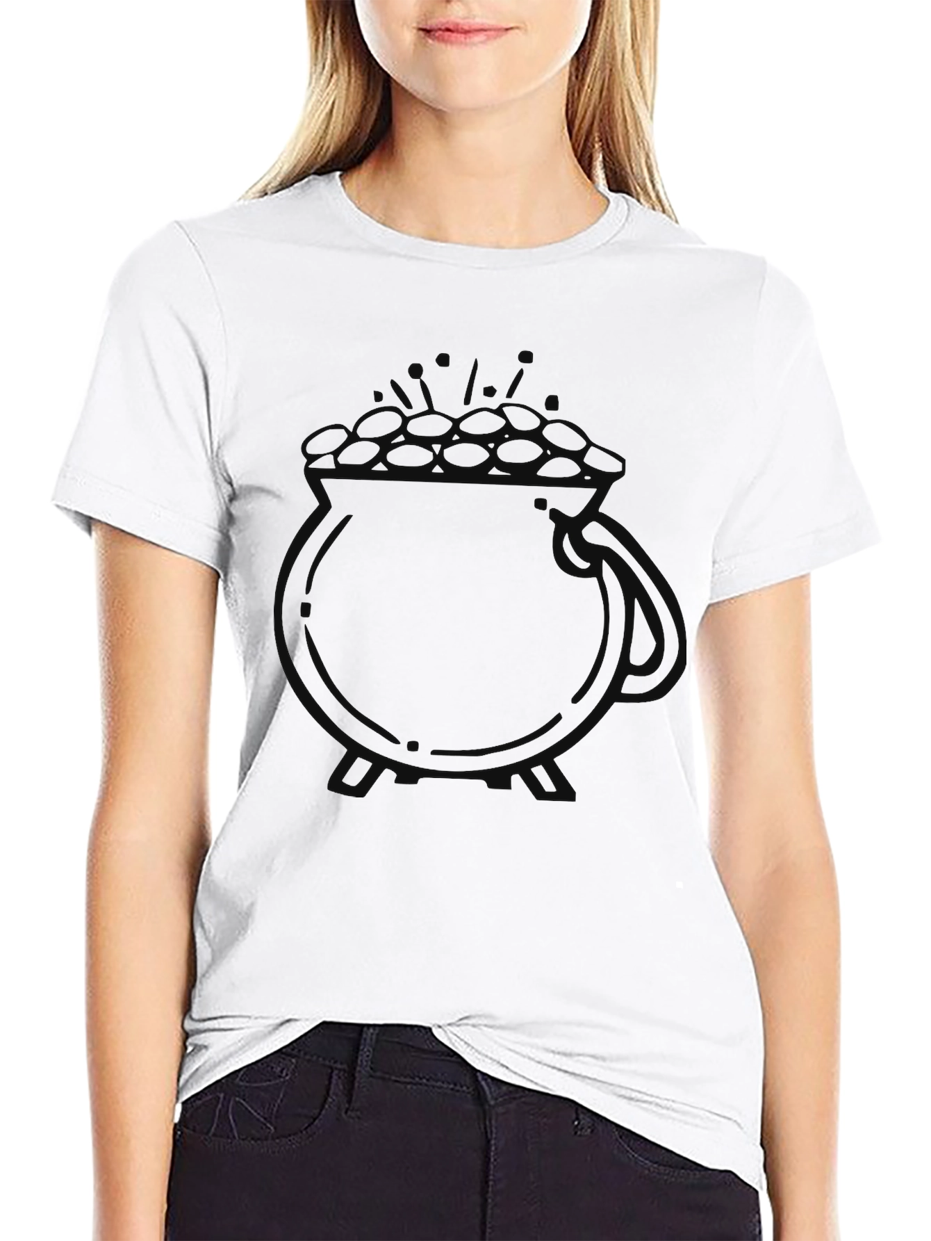 Lucky Black Pot of Gold T-Shirt